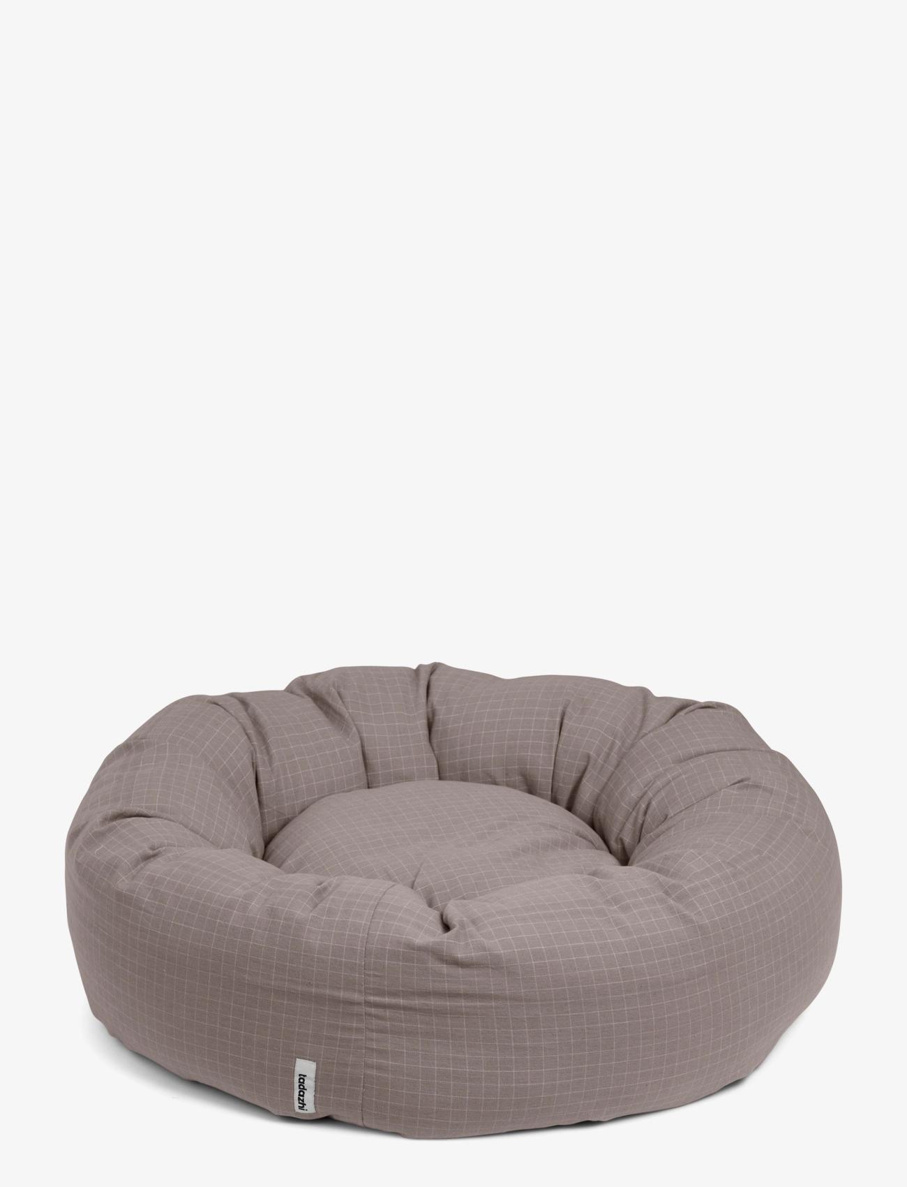 tadazhi - Donut bed - check dark sand - 0