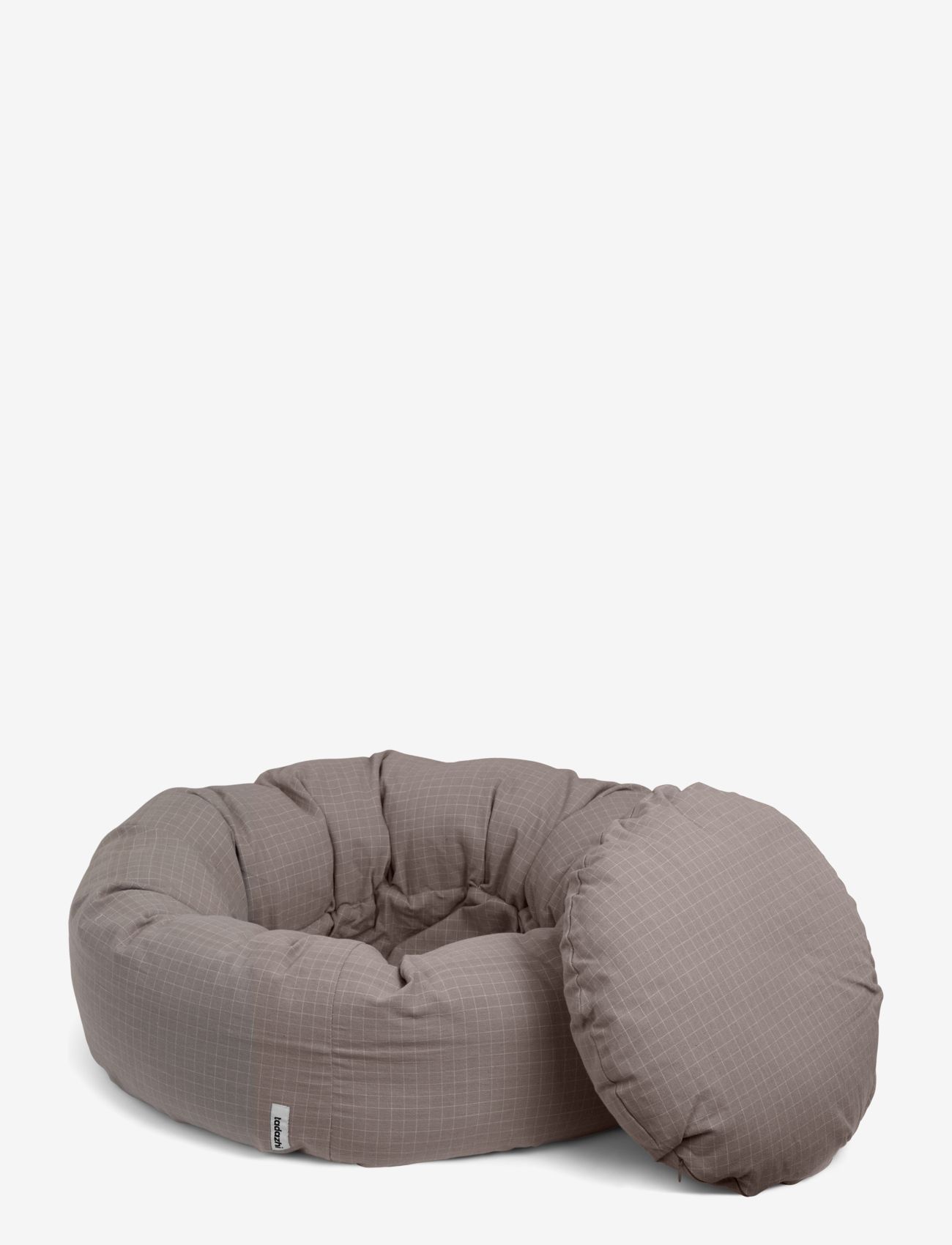 tadazhi - Donut bed - check dark sand - 1