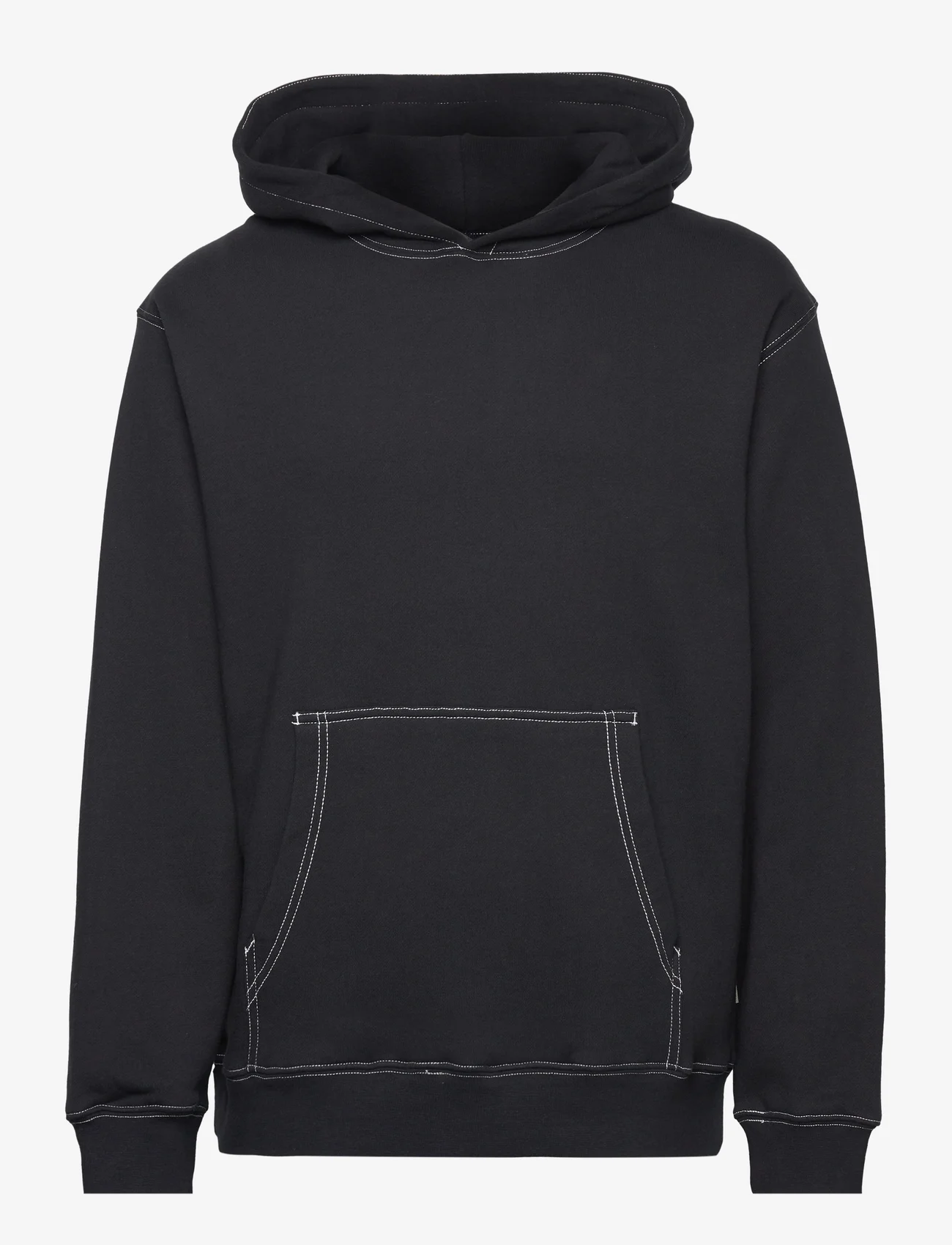 Taikan - Custom Hoodie-Black Contrast Stitch - džemperi ar kapuci - black contrast stitch - 0