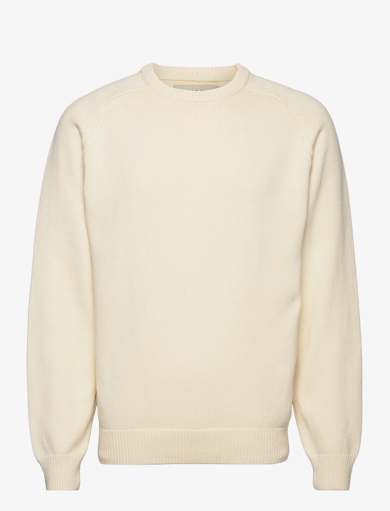 Taikan - Knit Sweater-Cream - stickade basplagg - cream - 0