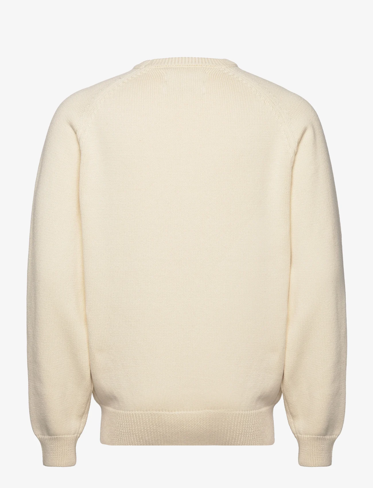 Taikan - Knit Sweater-Cream - megzti laisvalaikio drabužiai - cream - 1
