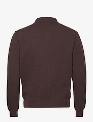 Taikan - Marle L/S Polo Sweater-Brown - trikotažiniai polo marškinėliai - brown - 1