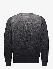 Taikan - Gradient Knit Sweater-Black - basic gebreide truien - black - 0