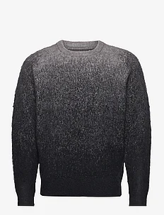 Gradient Knit Sweater-Black, Taikan