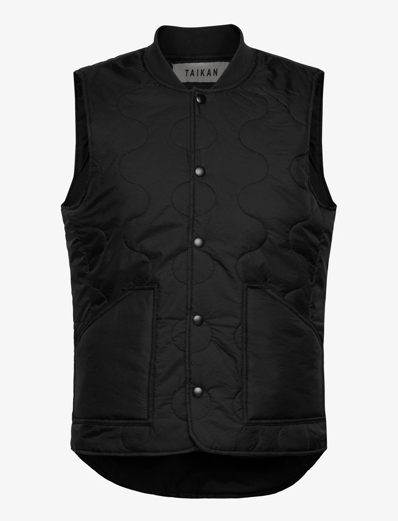 Taikan - Quilted Vest-Black - veste - black - 0