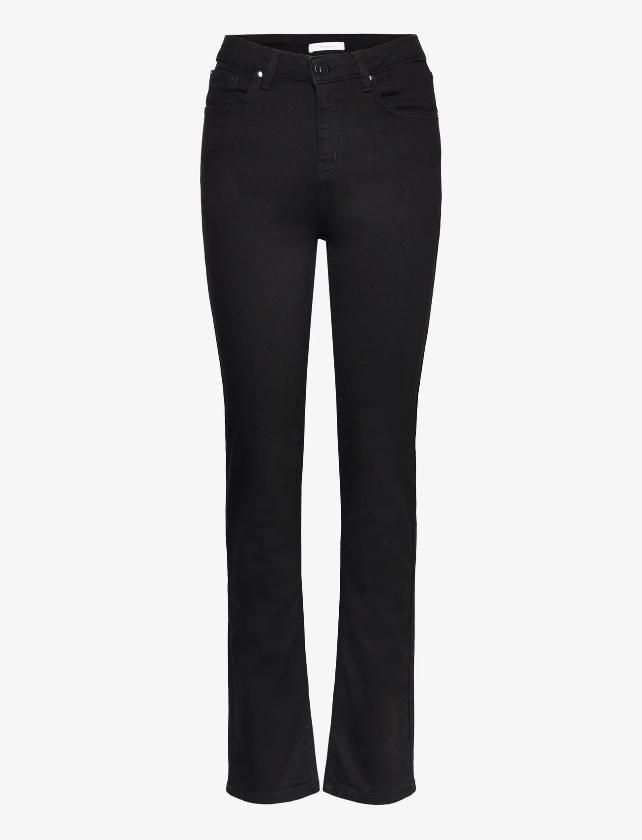 Tamaris Apparel - AGBOR slim jeans - schlaghosen - black denim - 0
