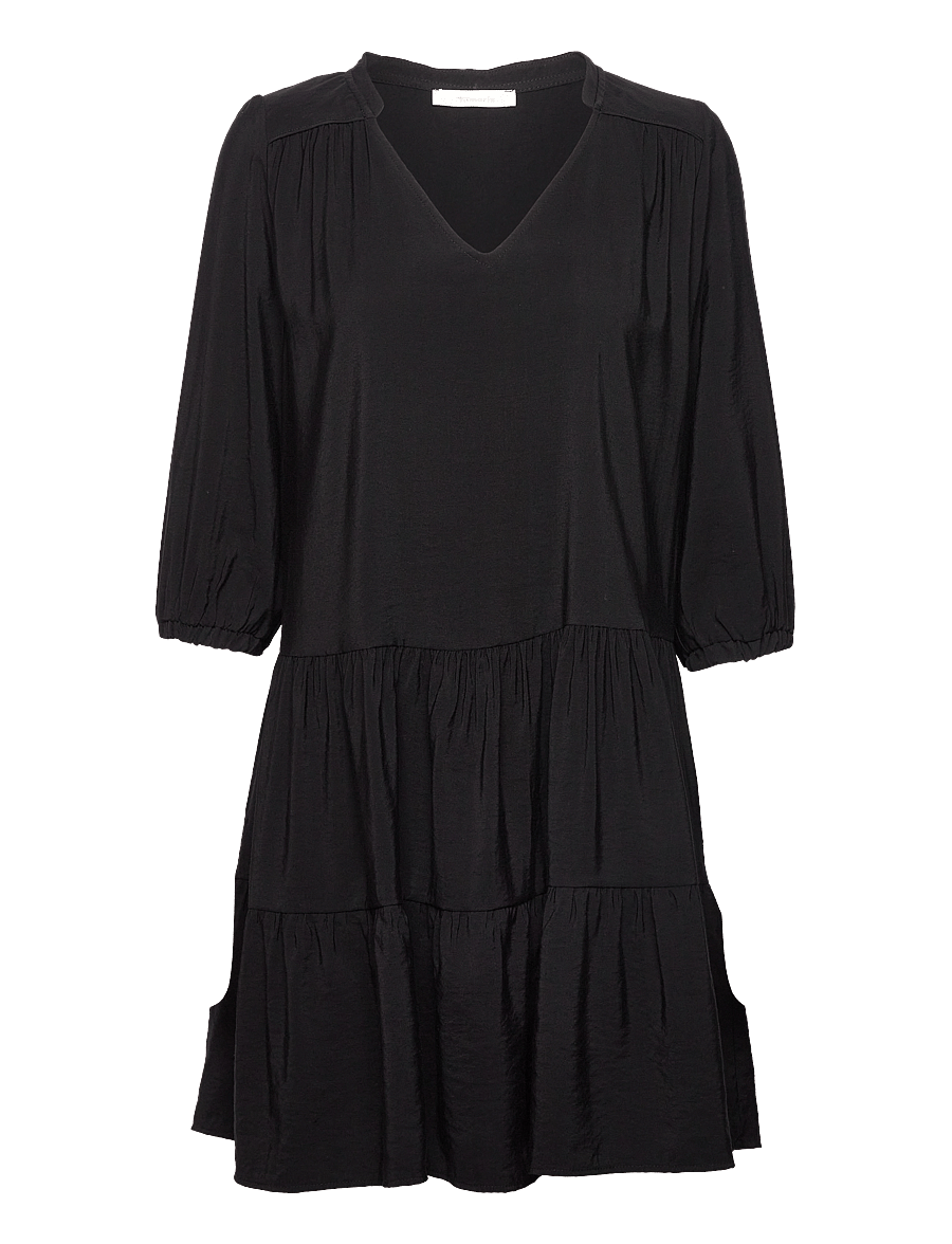 Tamaris Apparel - ASTANA short trapez dress - skjortklänningar - black beauty - 0