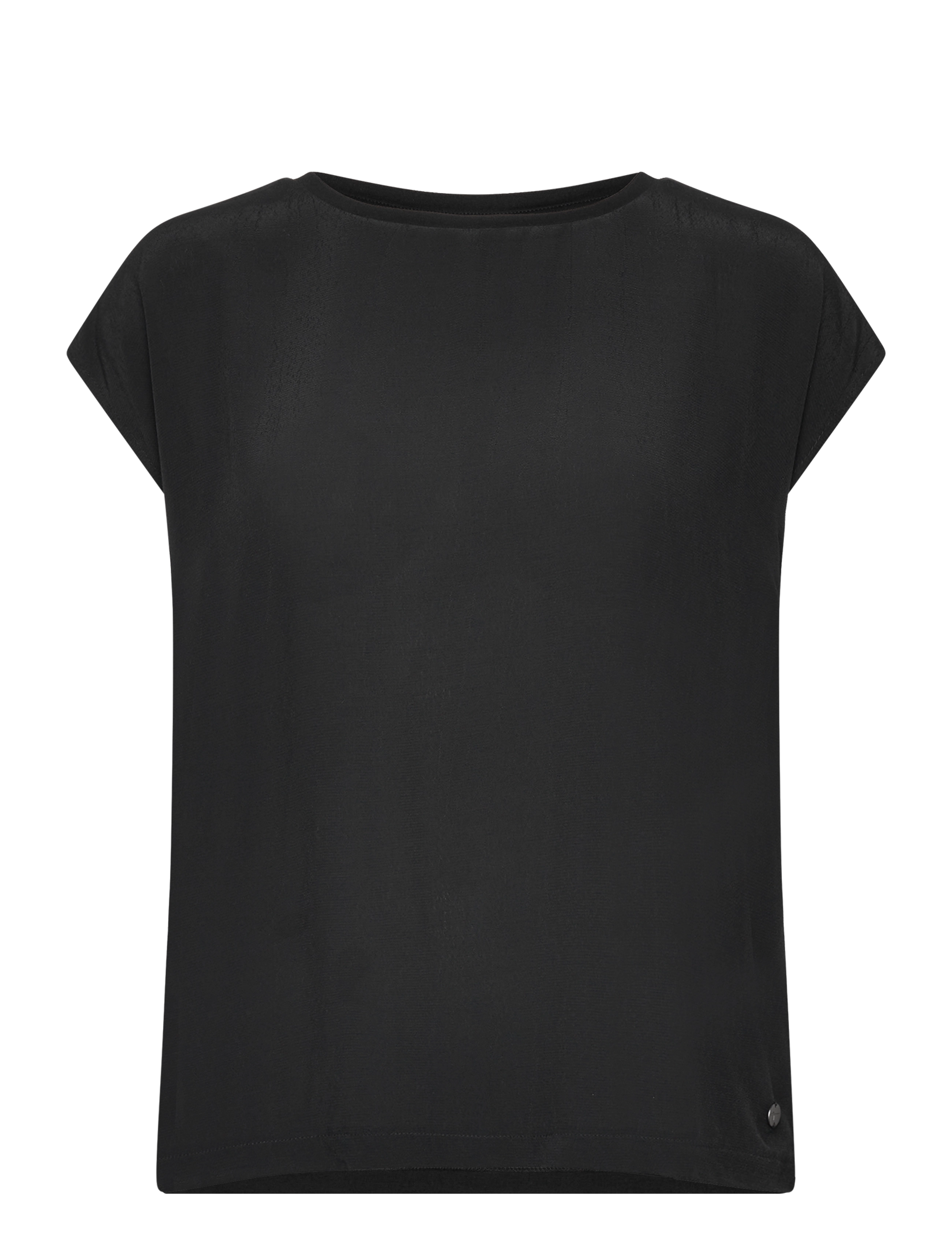 Tamaris Apparel ALBONY drop shoulder round neck tee - Tamaris Apparel - BLACK BEAUTY / black