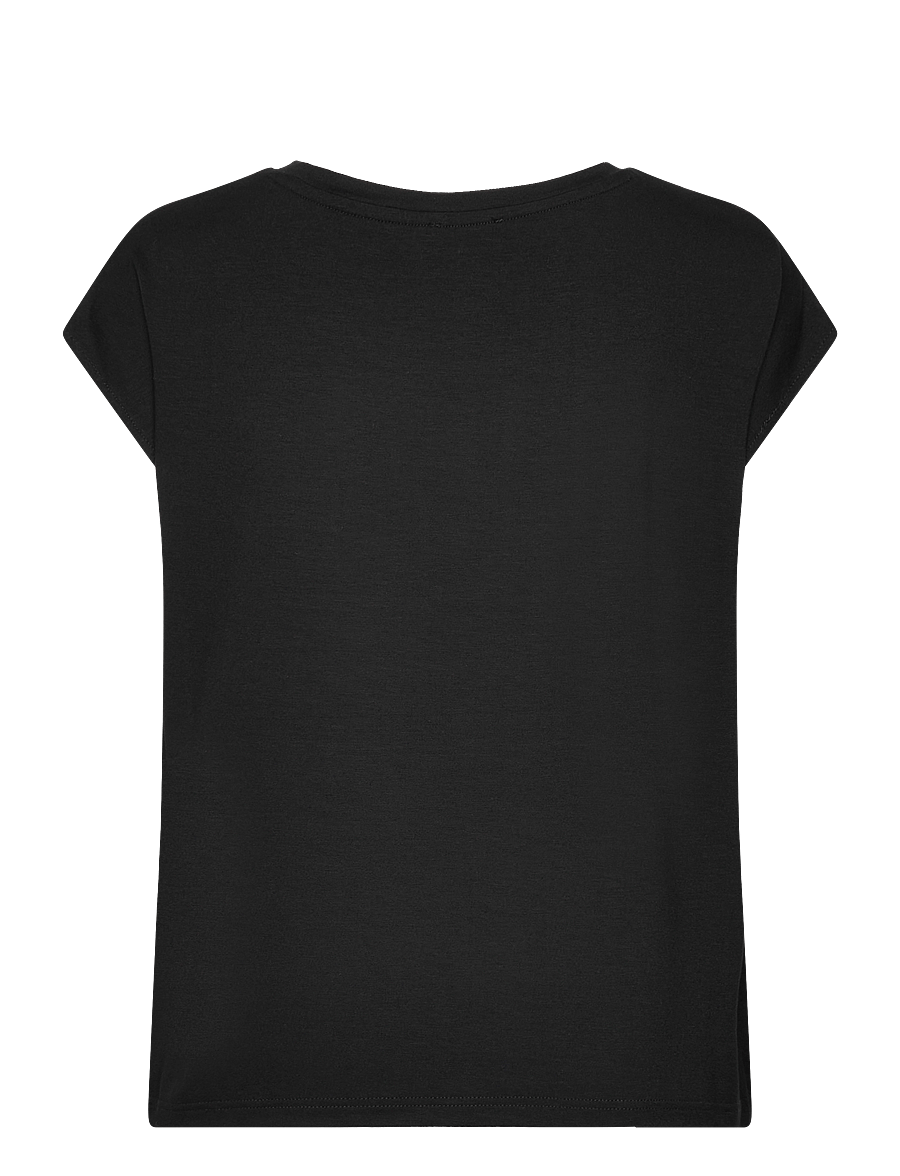 Tamaris Apparel - ALBONY drop shoulder round neck tee - t-särgid - black beauty - 1