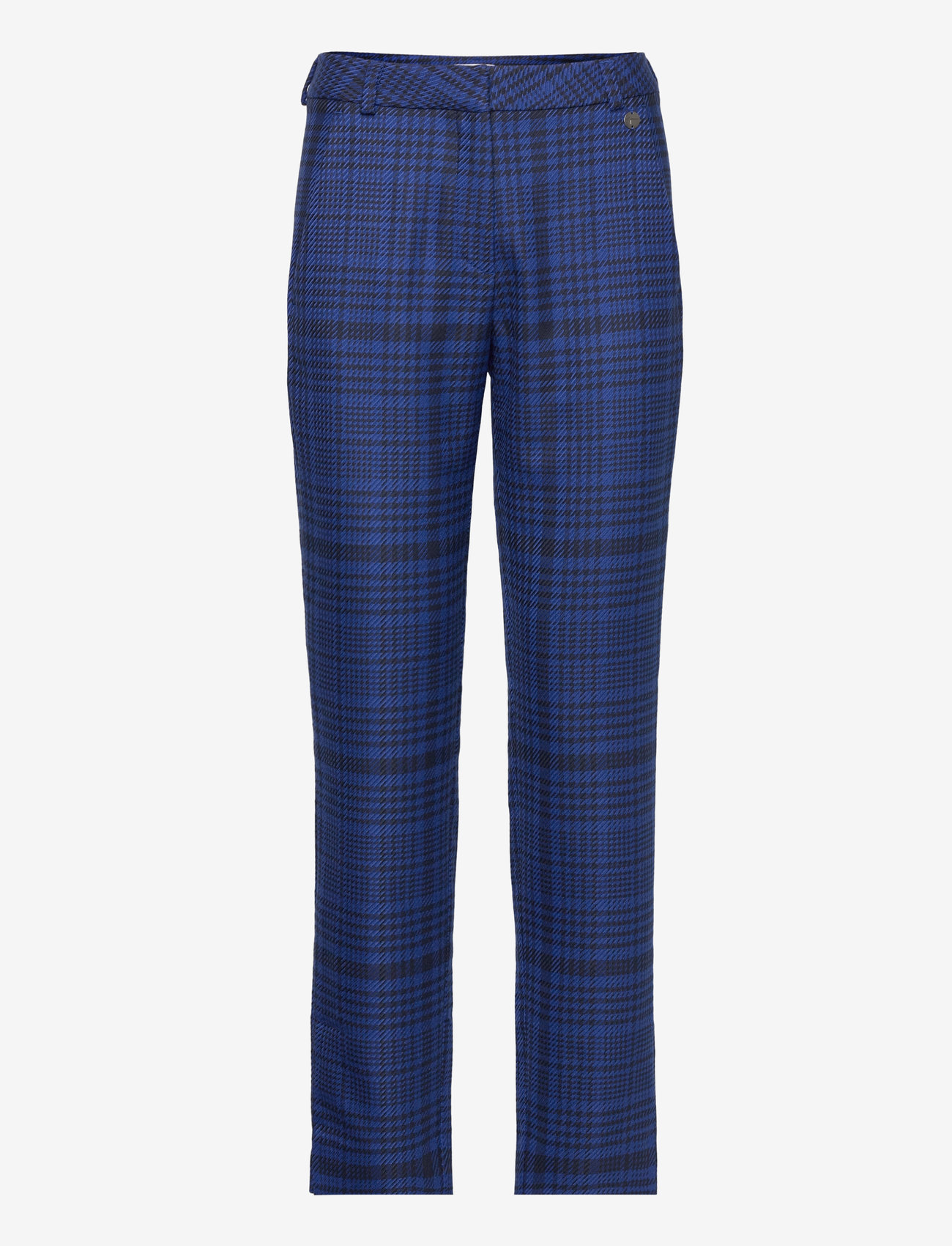 Tamaris Apparel - ARIANA CHECK cigarette suit pants - habitbukser - blueberry houndstooth check - 0