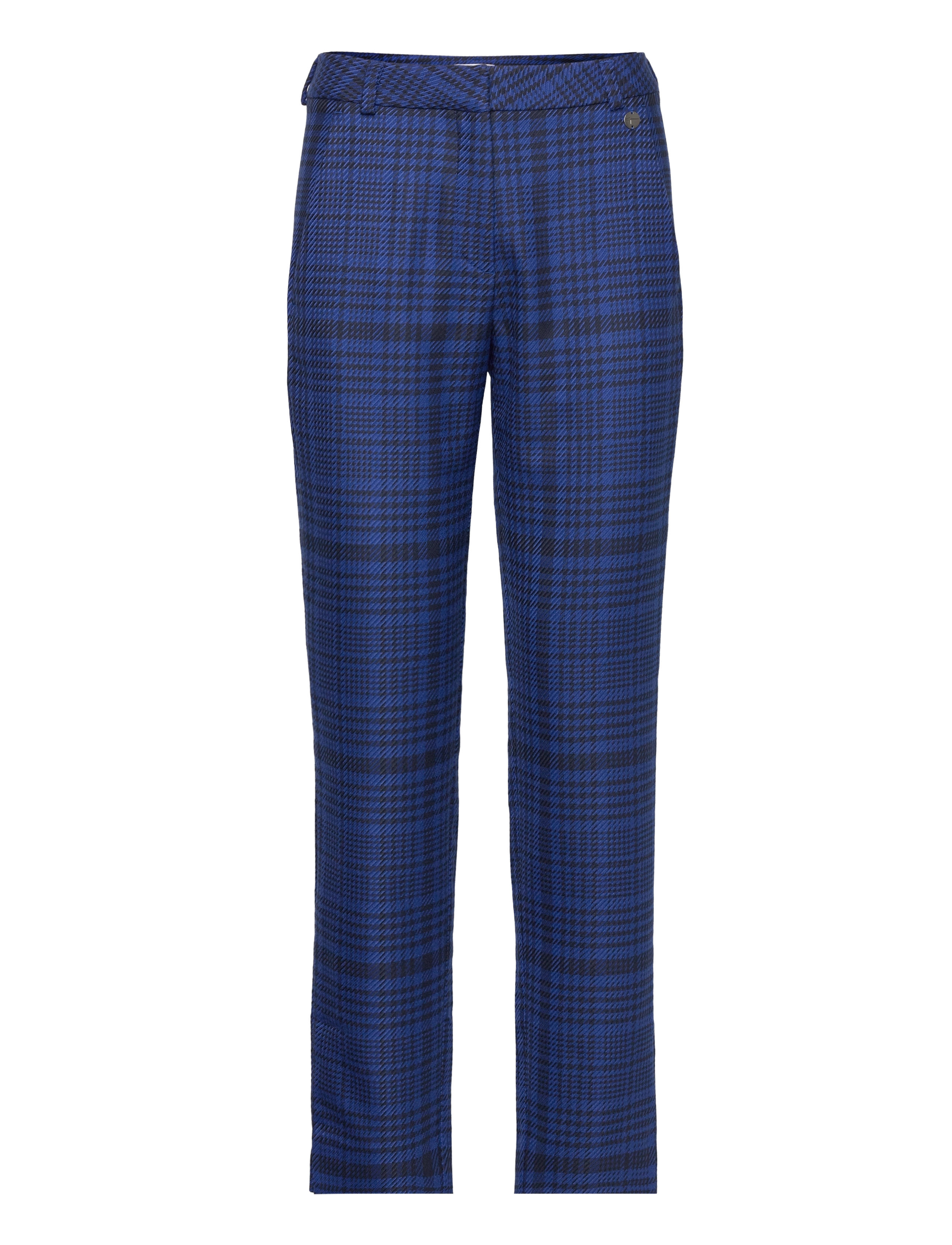 Tamaris Apparel ARIANA CHECK cigarette suit pants - Riided - BLUEBERRY HOUNDSTOOTH CHECK / blue