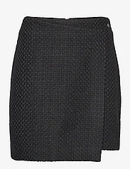 Tamaris Apparel - BARUMINI asymetrical boucle skirt - festtøj til outletpriser - black beauty - 0