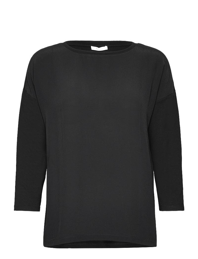 Tamaris Apparel - BURDUR long sleeve shirt - pikkade varrukatega alussärgid - black beauty - 0