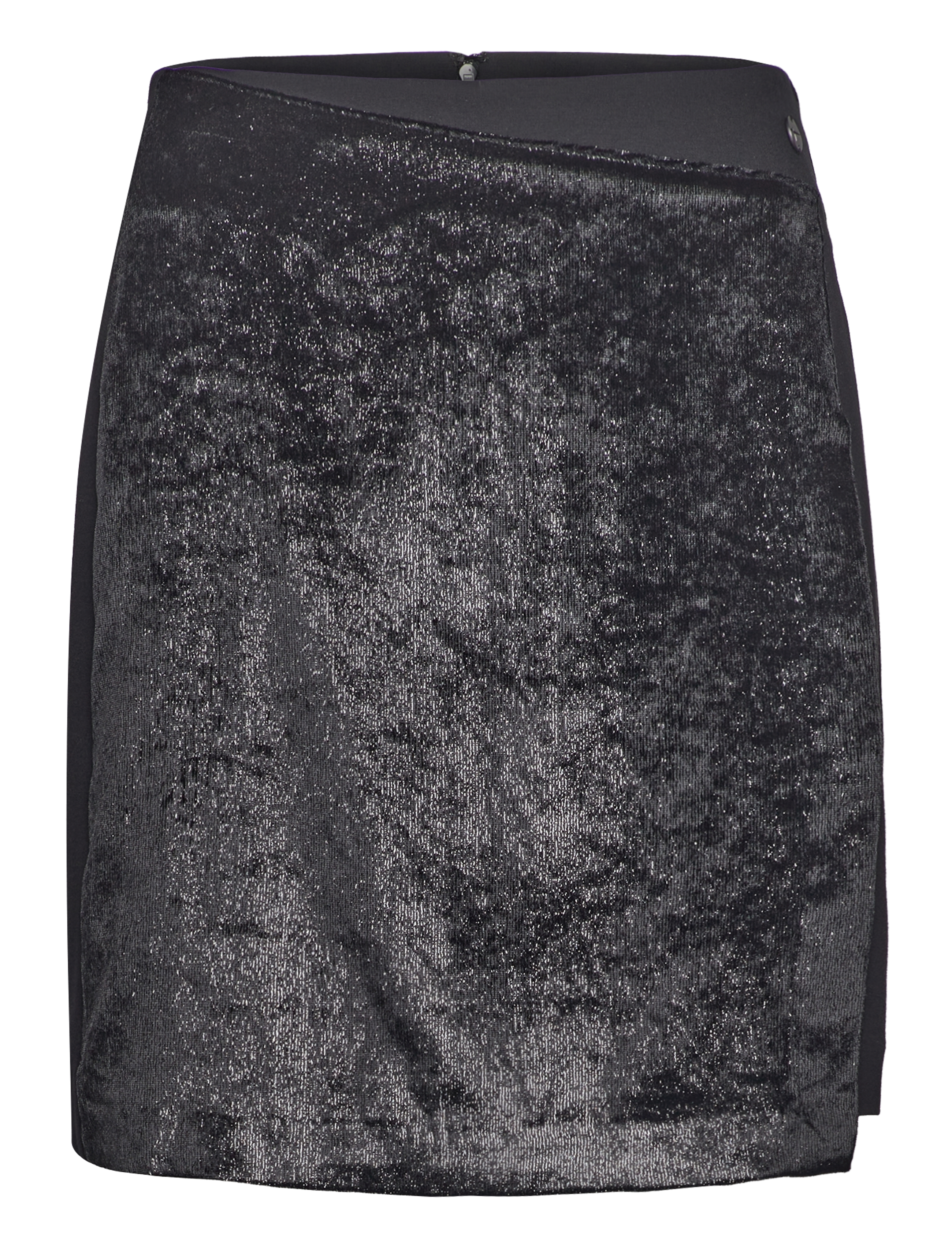 Tamaris Apparel CANNES Asymetrical Velvet Skirt - Riided - BLACK BEAUTY / black