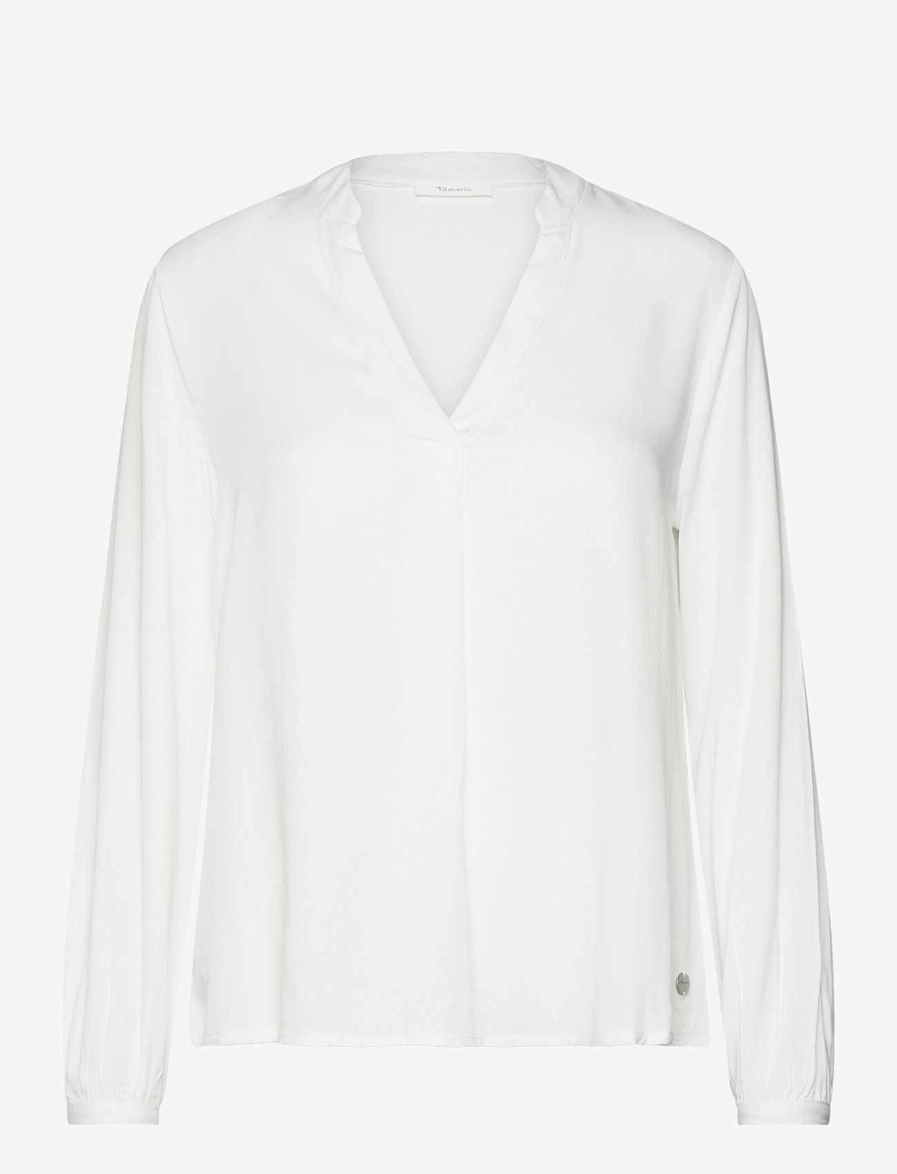 Tamaris Apparel - CISNA V- neck blouse - long sleeved blouses - bright white - 0