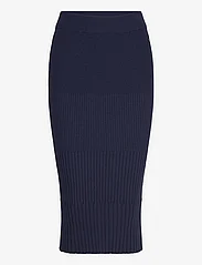 Tamaris Apparel - CECINA Rib knit skirt - strikkede nederdele - black iris - 0