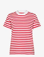 DABRA Stripe T-shirt - BITTER SWEET / BRIGHT WHITE STRIPE