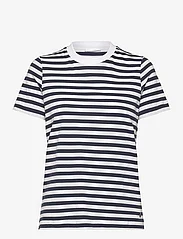 Tamaris Apparel - DABRA Stripe T-shirt - t-shirts - black iris / bright white stripe - 0
