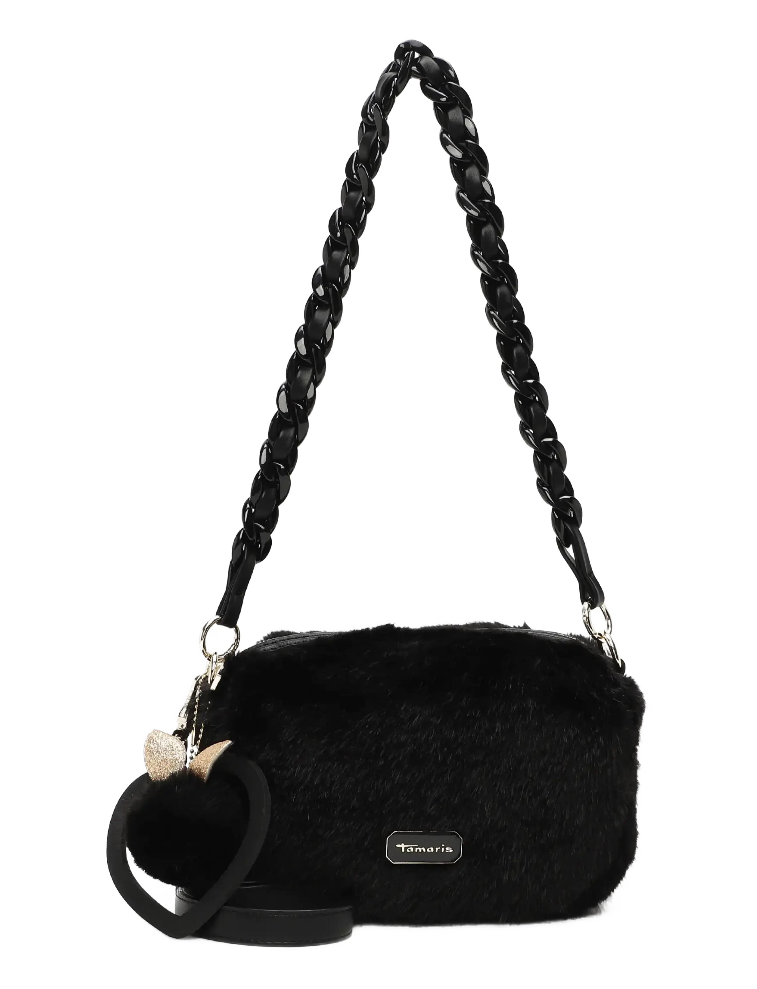 Tamaris Bags Tas Marijana, Pels Skuldertaske, Sort, Str: ONE SIZE