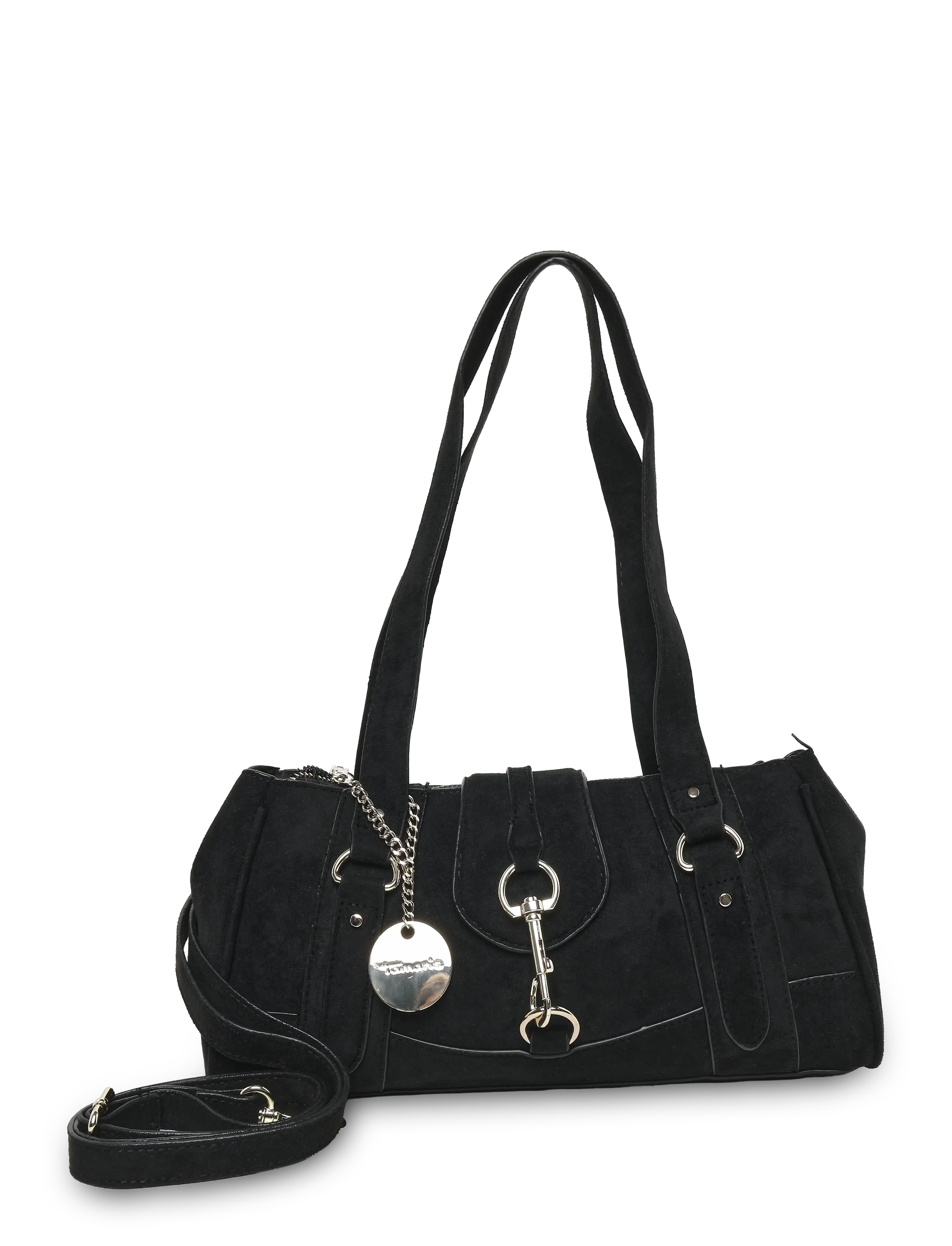 Tamaris Bags TAS Marina Suede - Tamaris Bags - BLACK / black