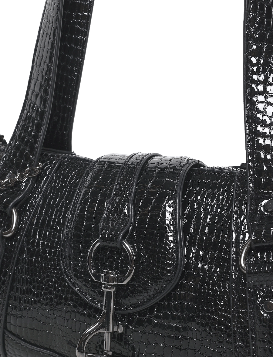 Tamaris Bags - TAS Marina Snake - vardagsstil - black - 2