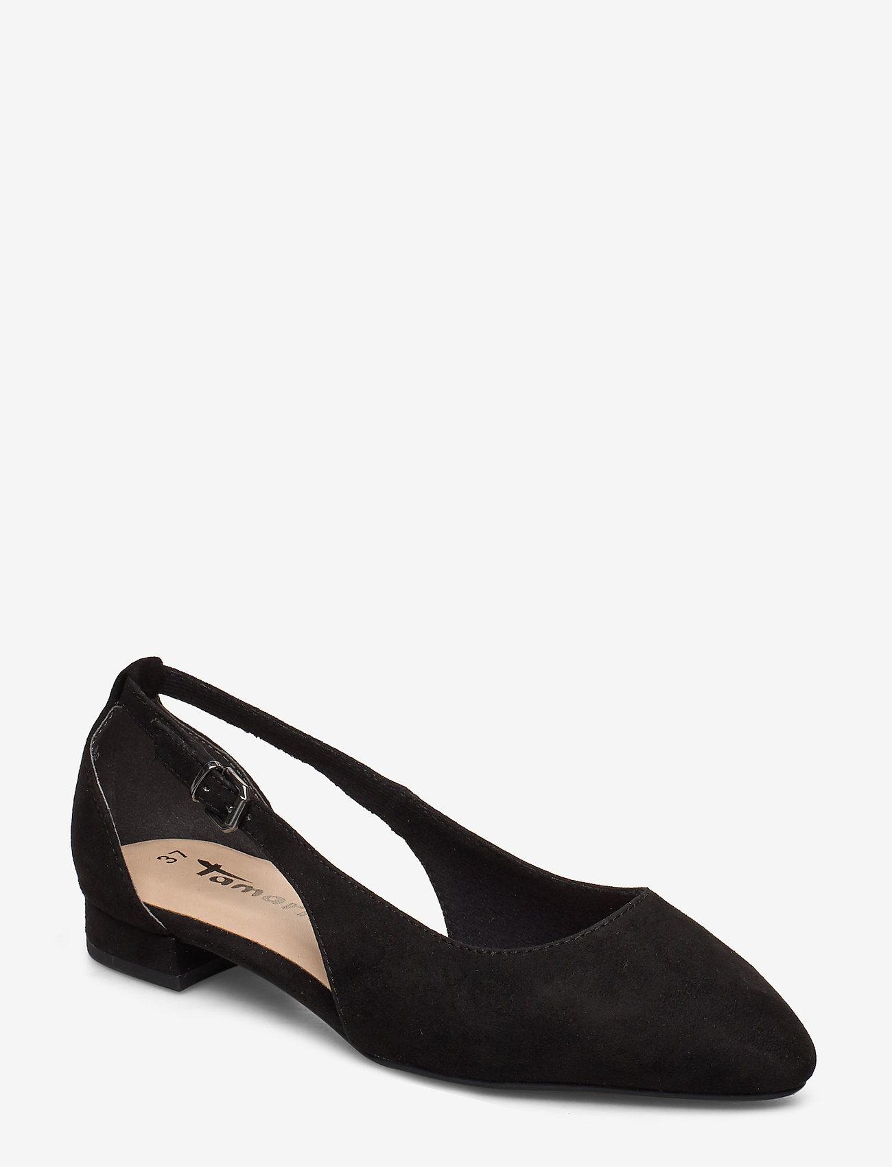 Tamaris - Woms Ballerina - black suede - 0