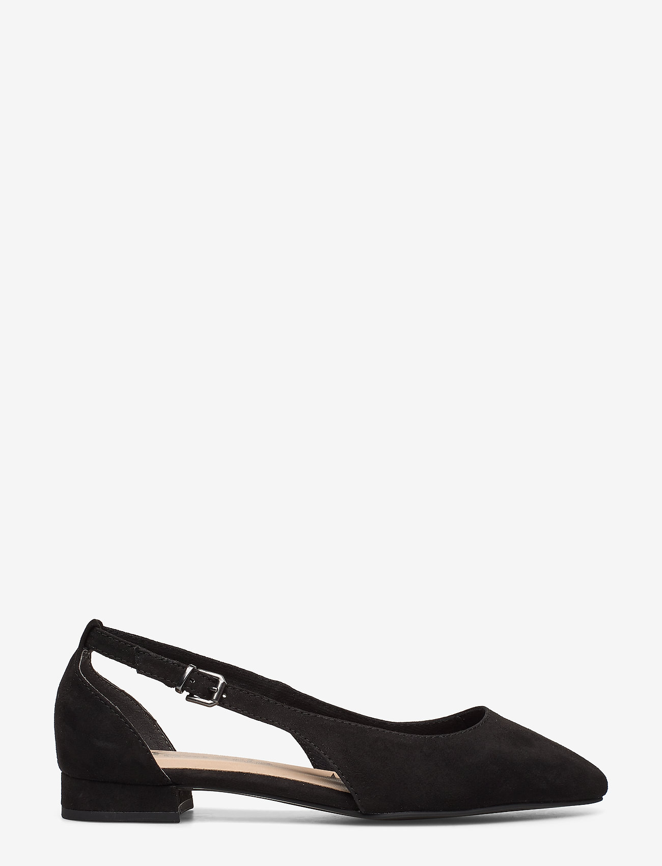 Tamaris - Woms Ballerina - black suede - 1