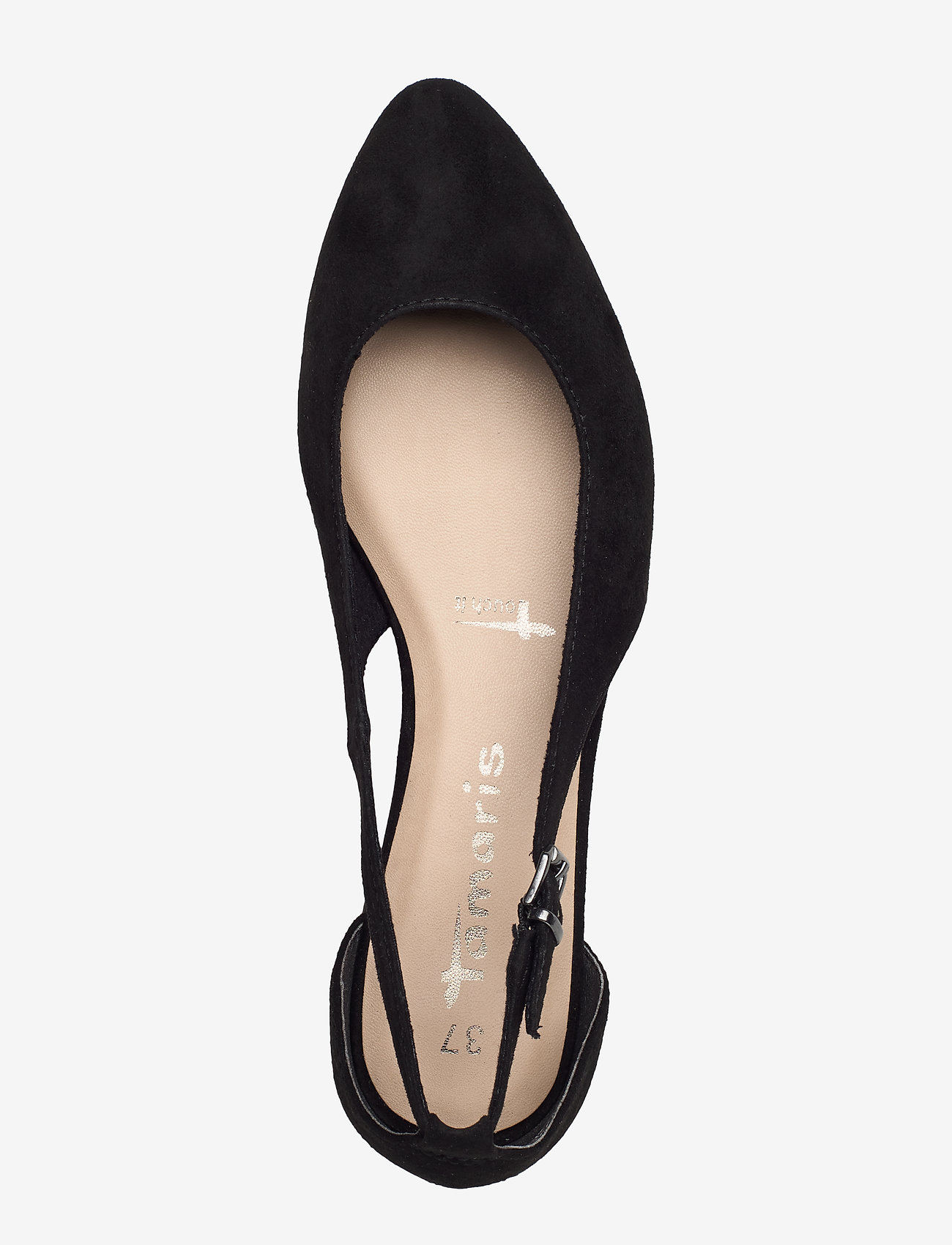 Tamaris - Woms Ballerina - black suede - 3