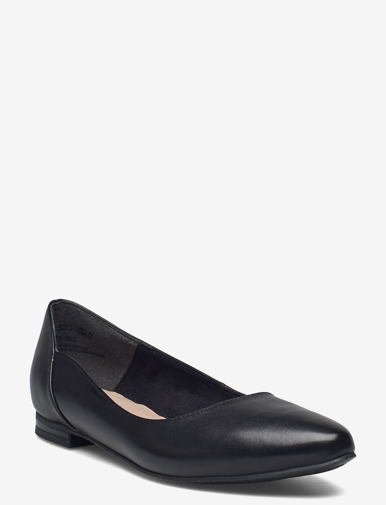 Tamaris - Woms Ballerina - black leather - 0