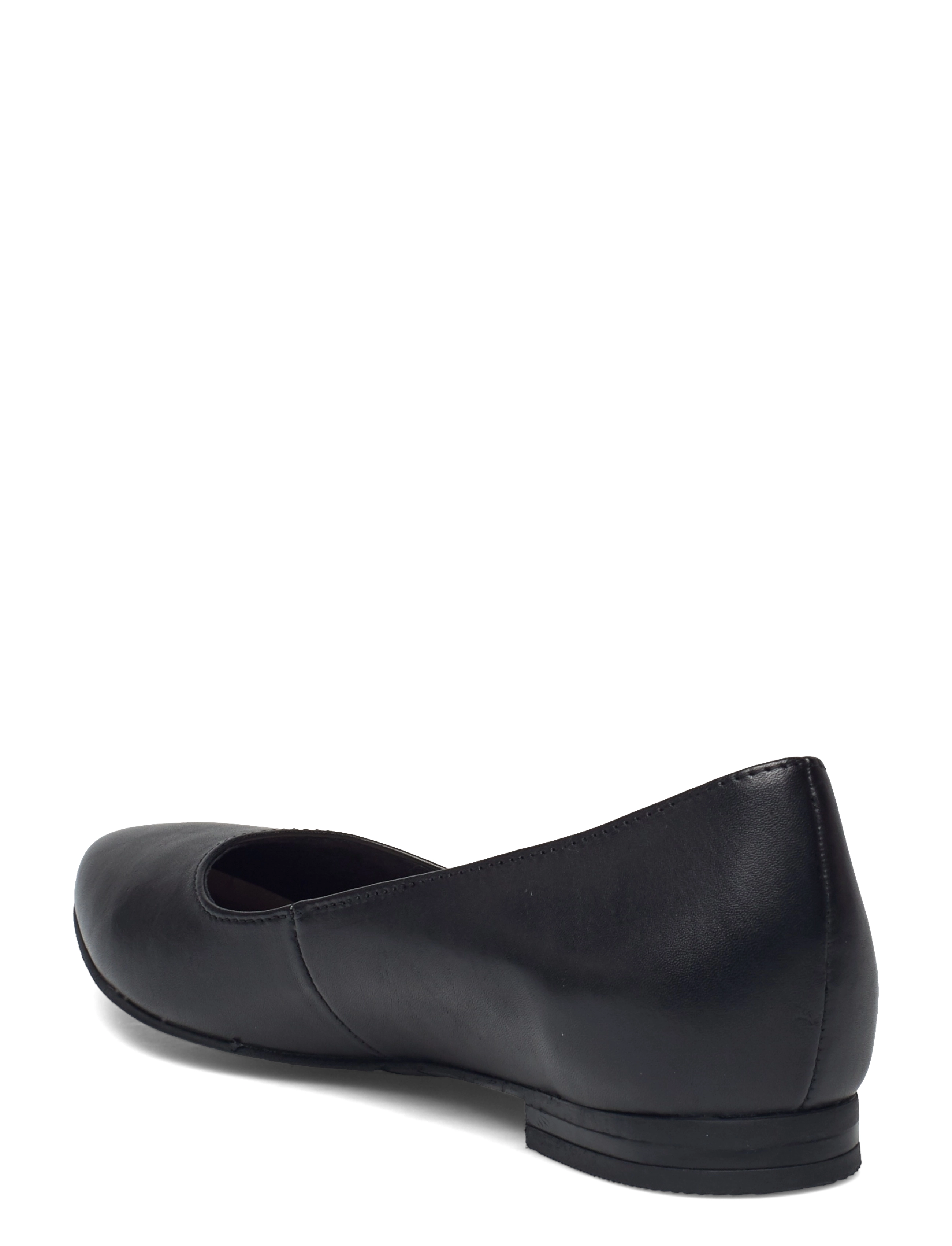 Tamaris - Woms Ballerina - black leather - 2