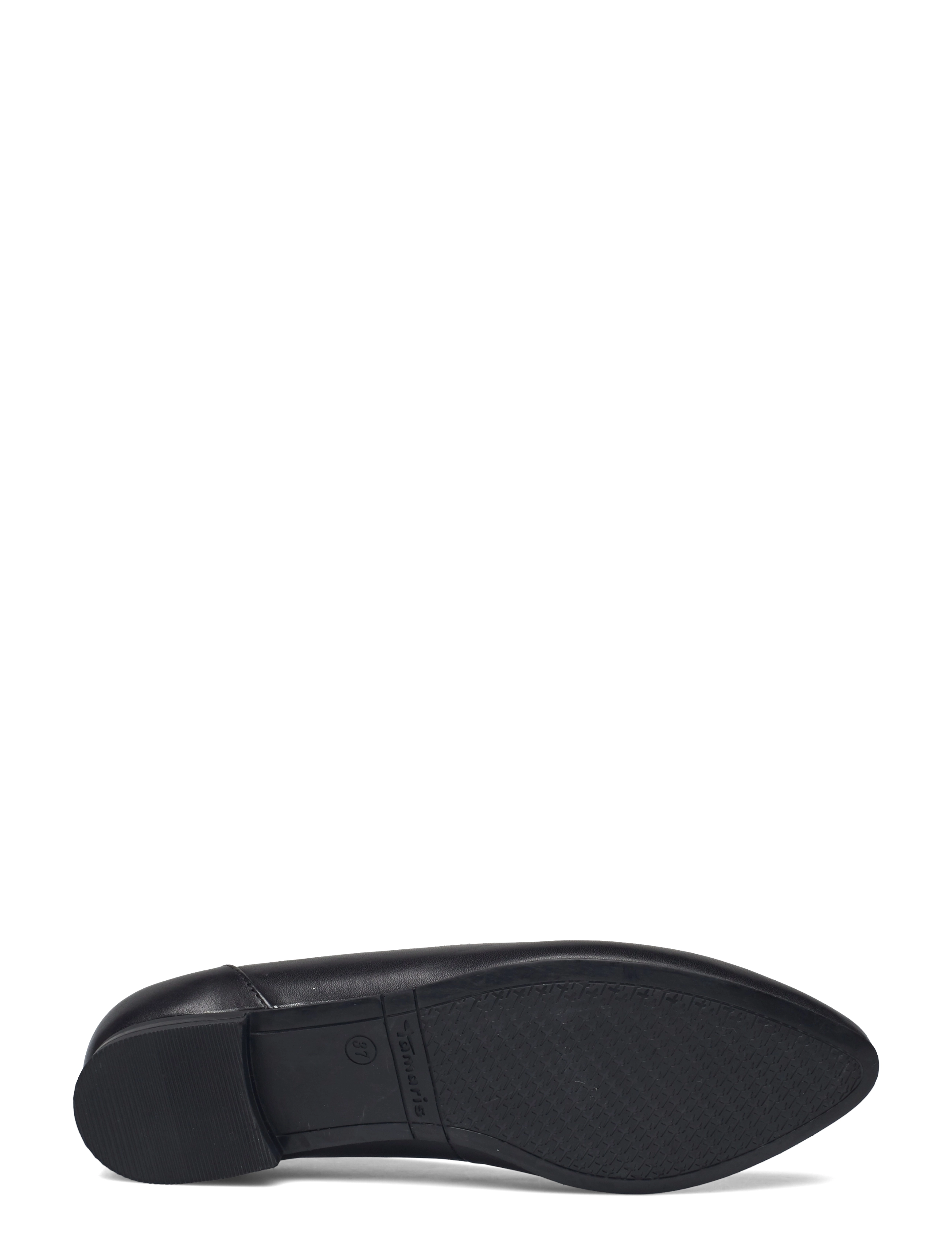 Tamaris - Woms Ballerina - black leather - 4