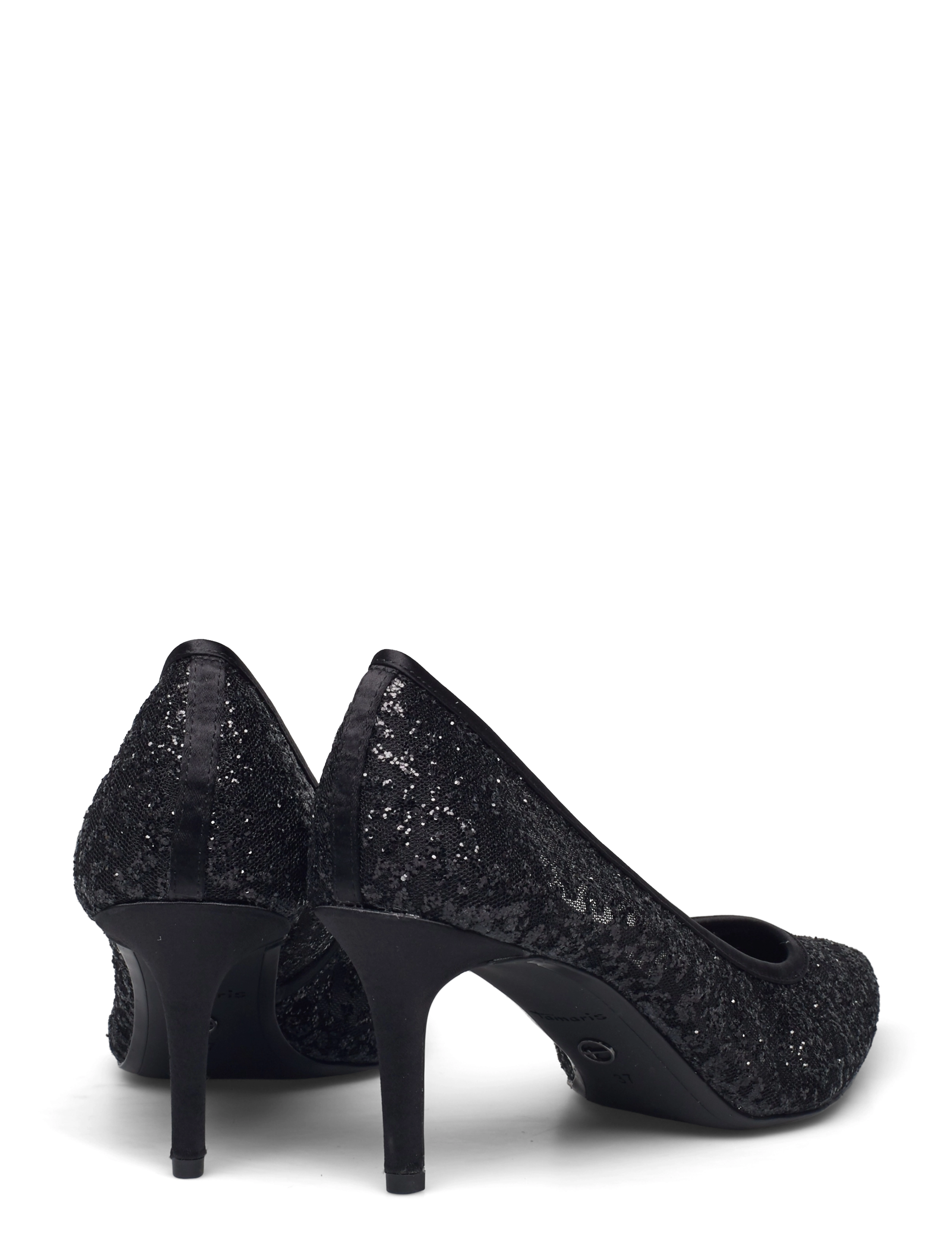 Tamaris - Woms Court Shoe - black glam - 4