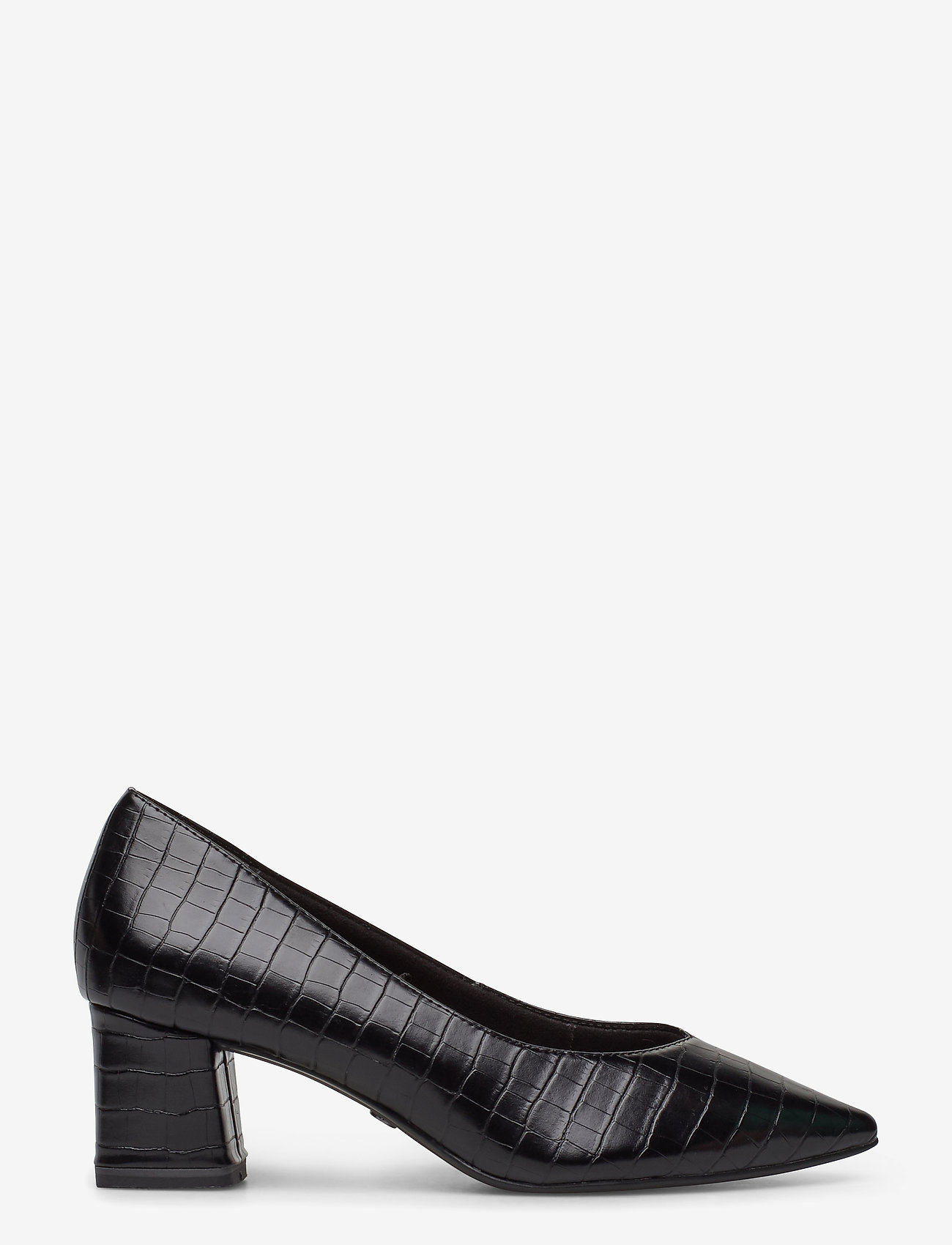 Tamaris - Woms Court Shoe - black croco - 1