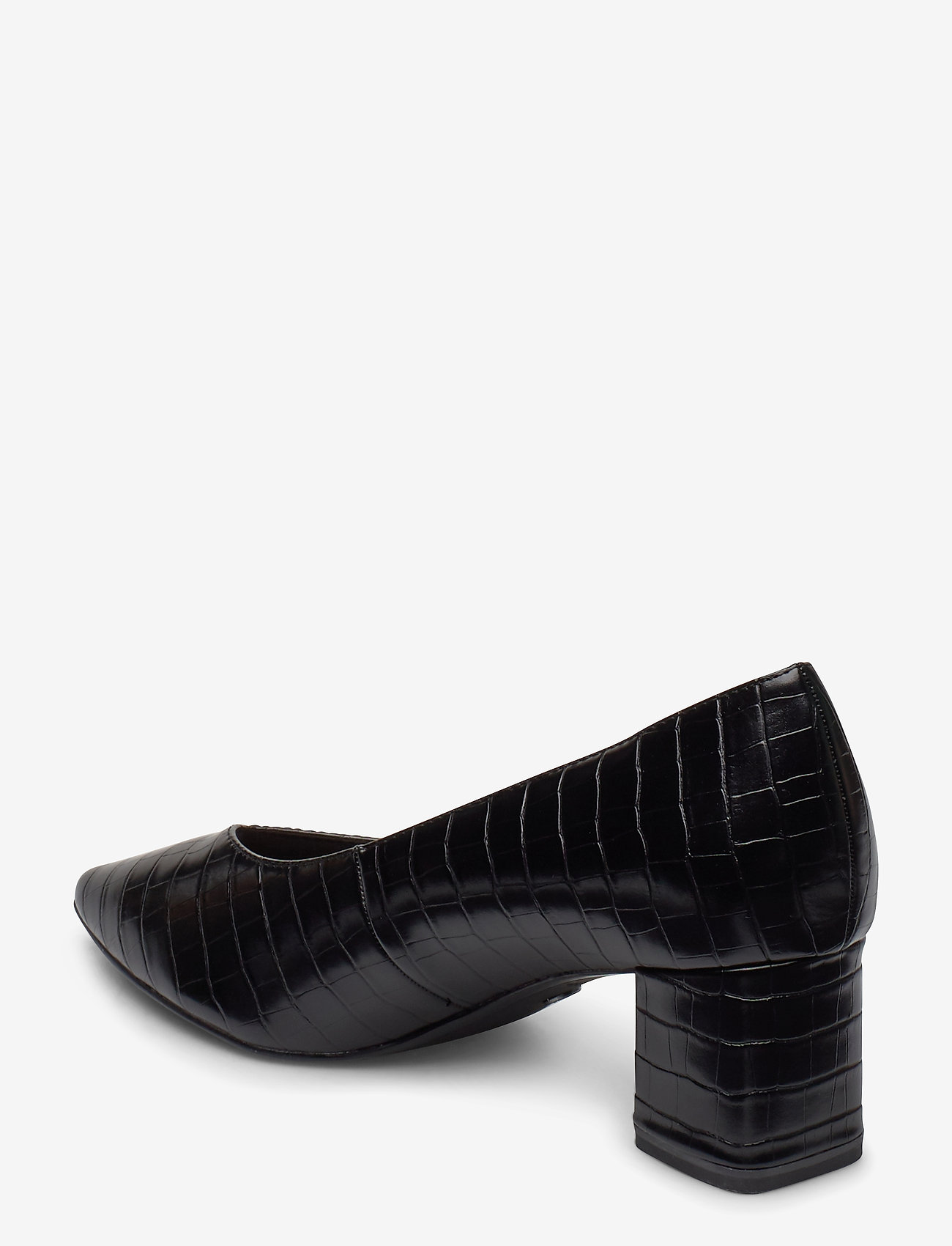 Tamaris - Woms Court Shoe - black croco - 2