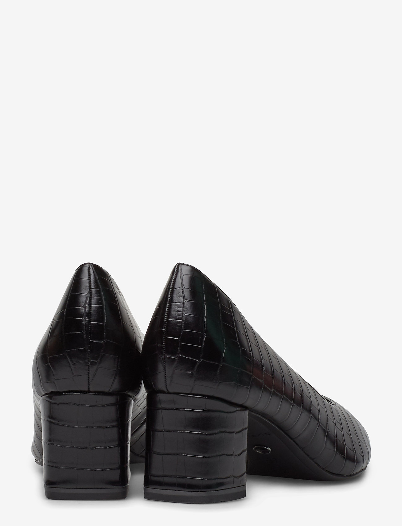 Tamaris - Woms Court Shoe - black croco - 4