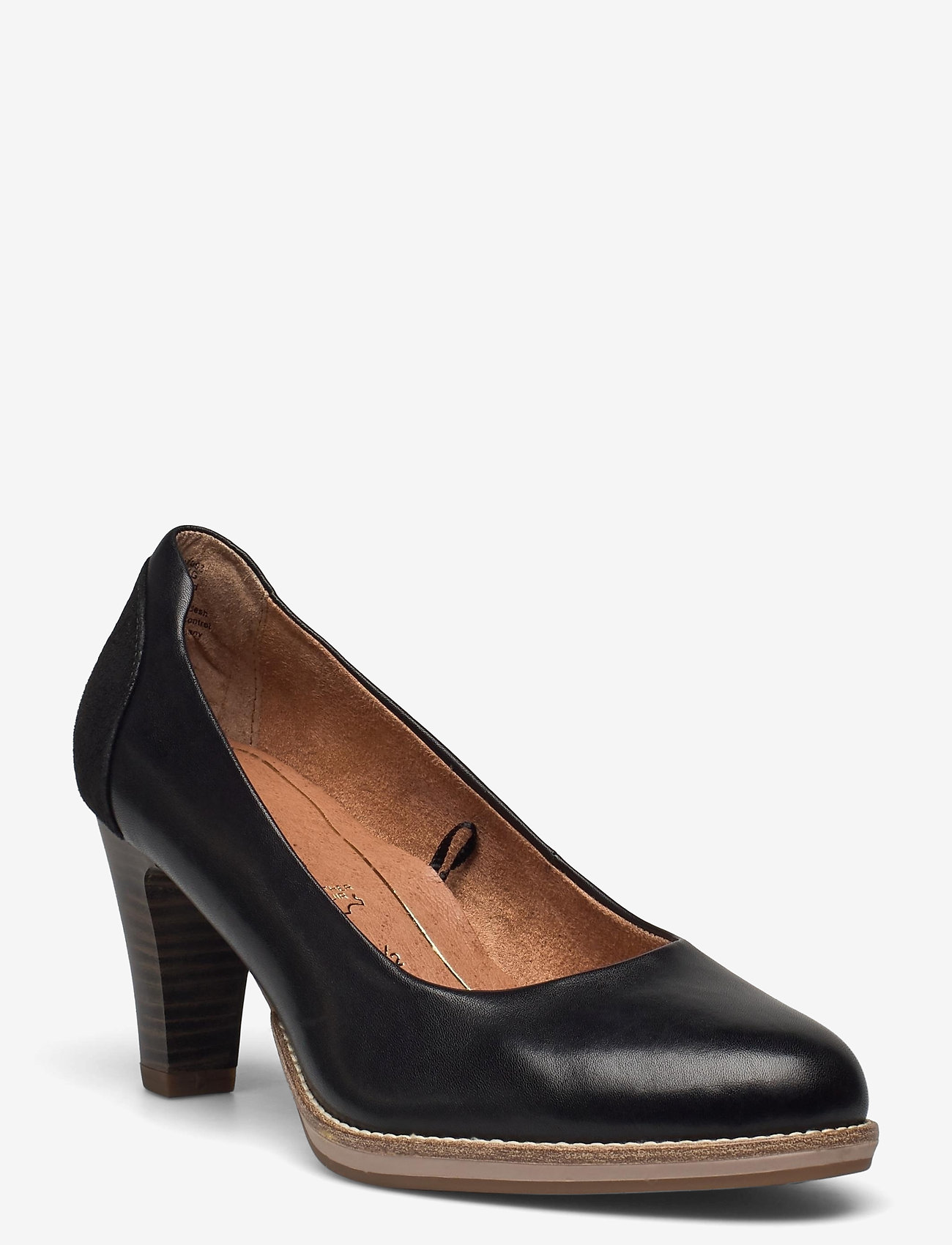 Tamaris - Woms Court Shoe - black leather - 0