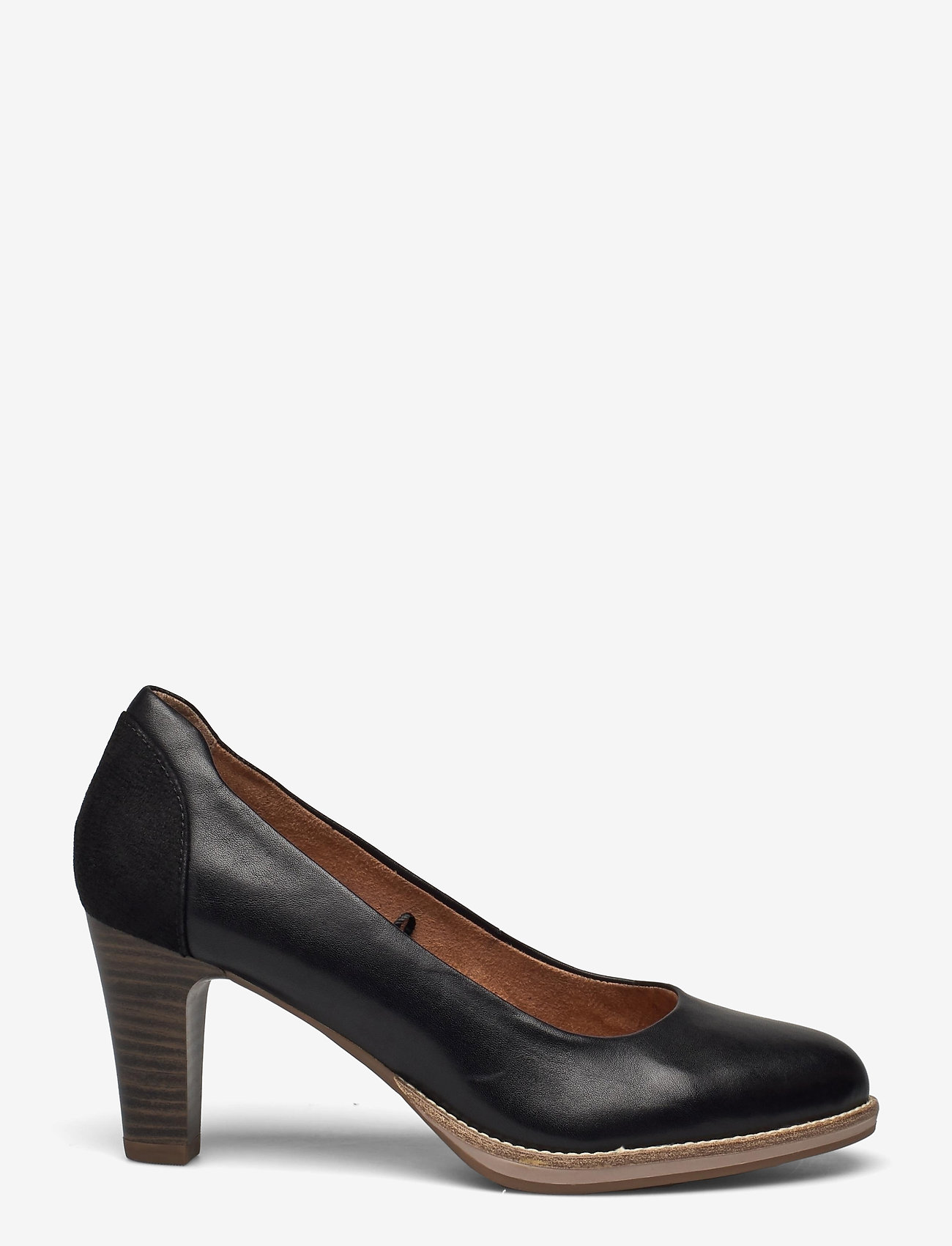 Tamaris - Woms Court Shoe - black leather - 1