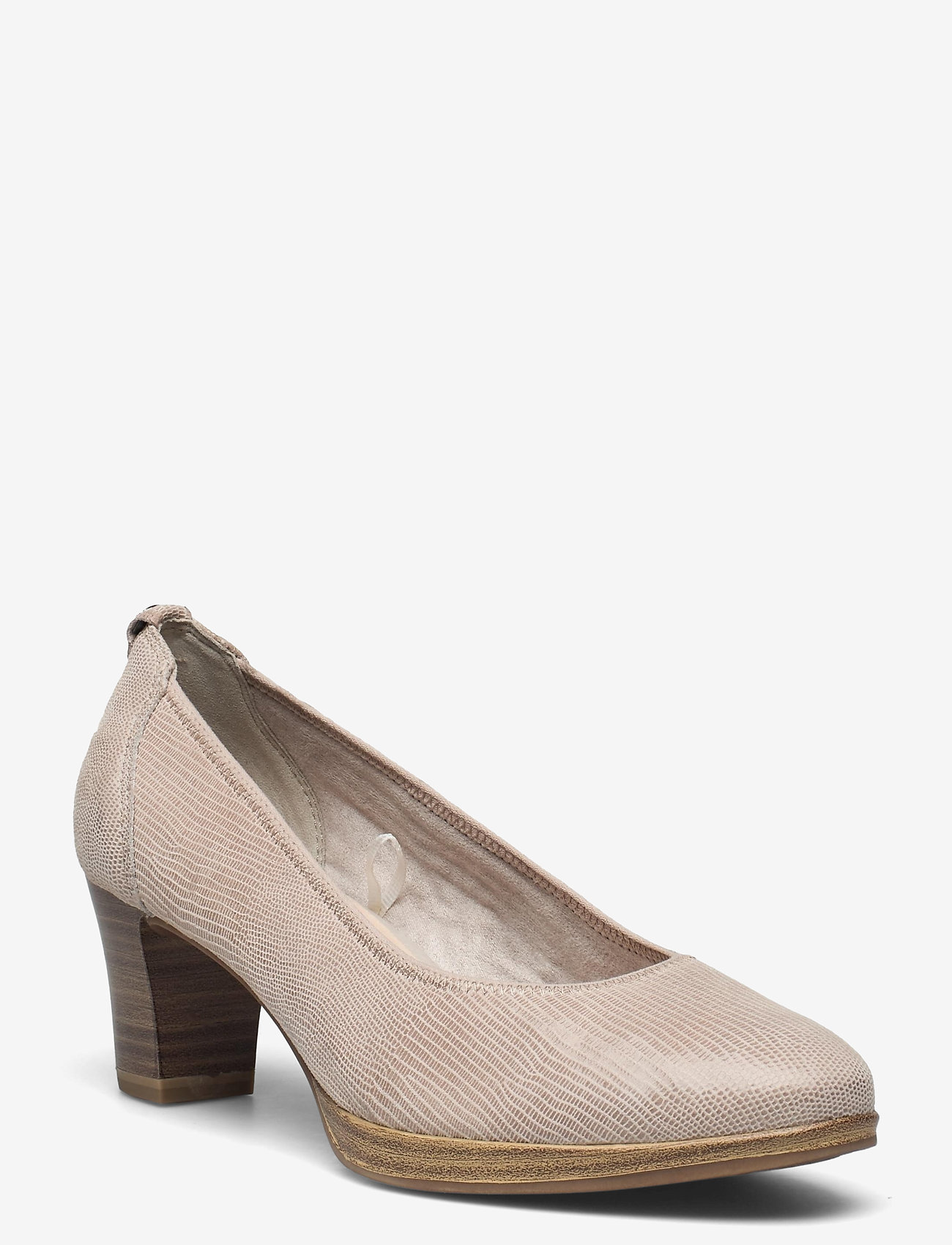 Tamaris - Woms Court Shoe - stone str. - 0