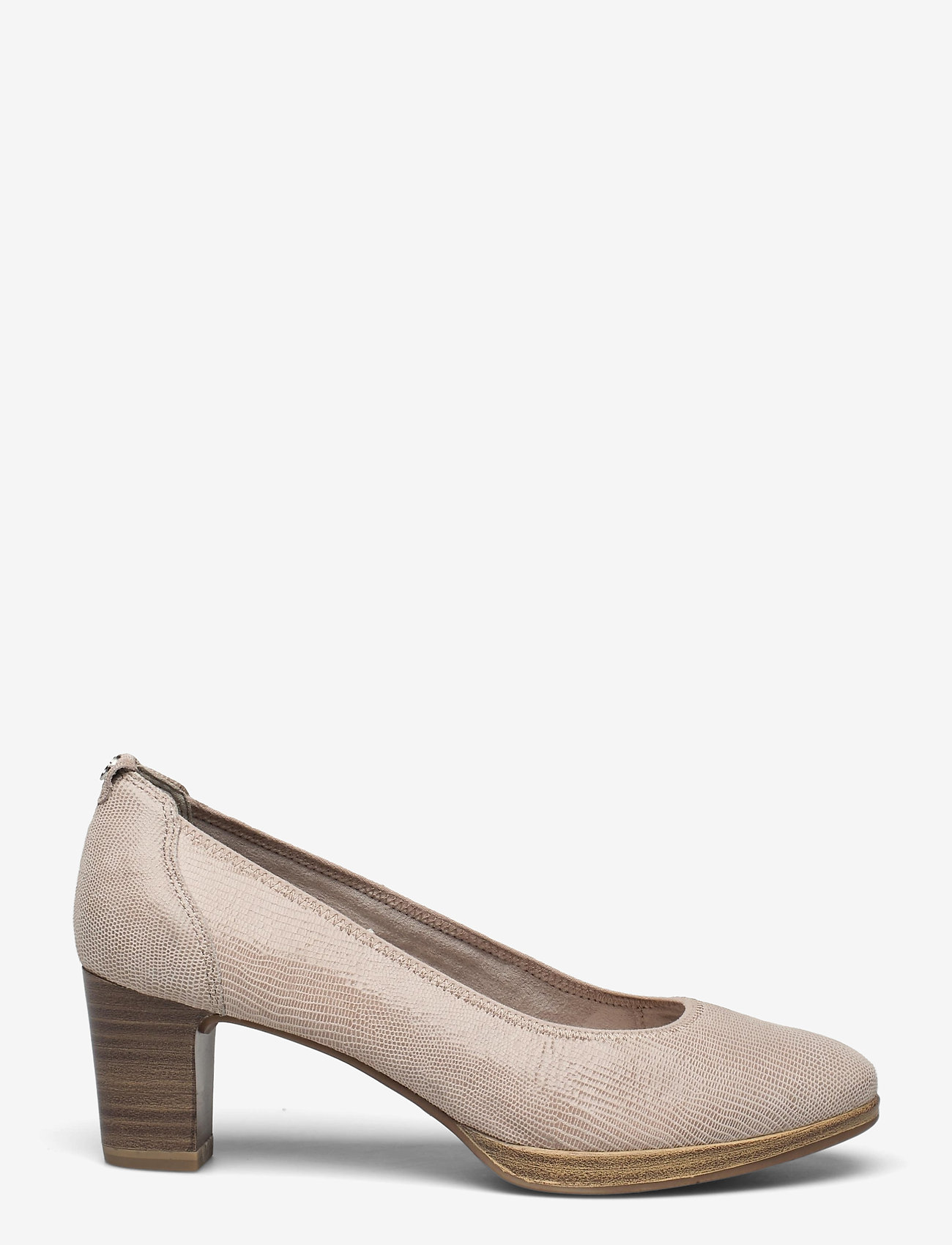 Tamaris - Woms Court Shoe - stone str. - 1