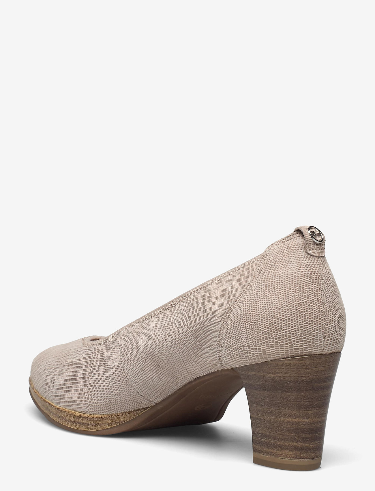Tamaris - Woms Court Shoe - stone str. - 2