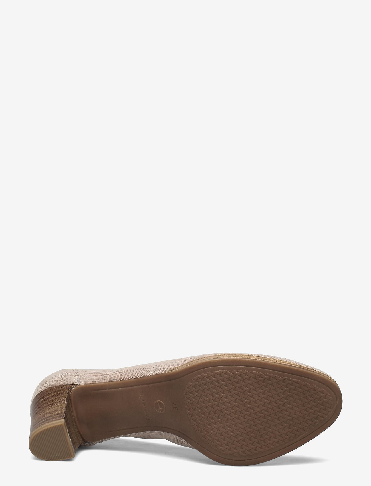 Tamaris - Woms Court Shoe - stone str. - 4