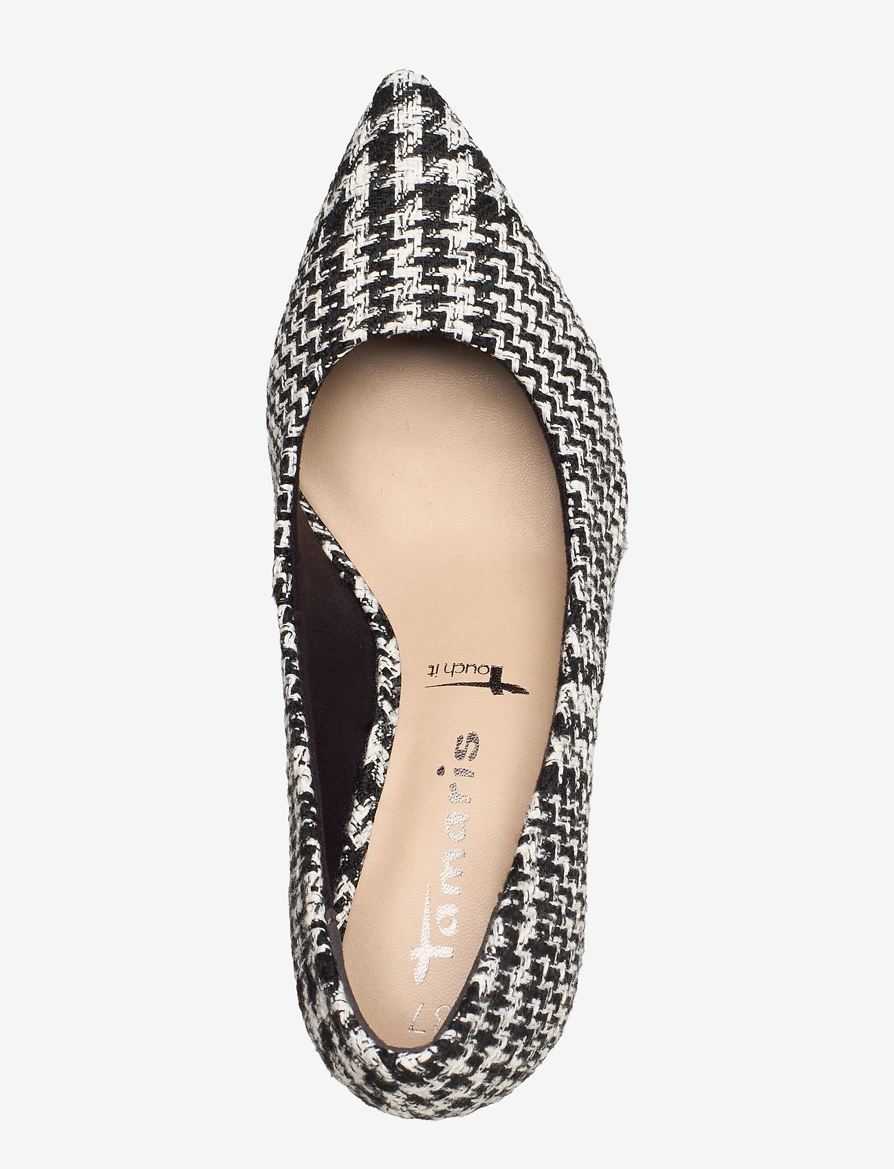 Tamaris - Woms Court Shoe - blk/white str. - 3