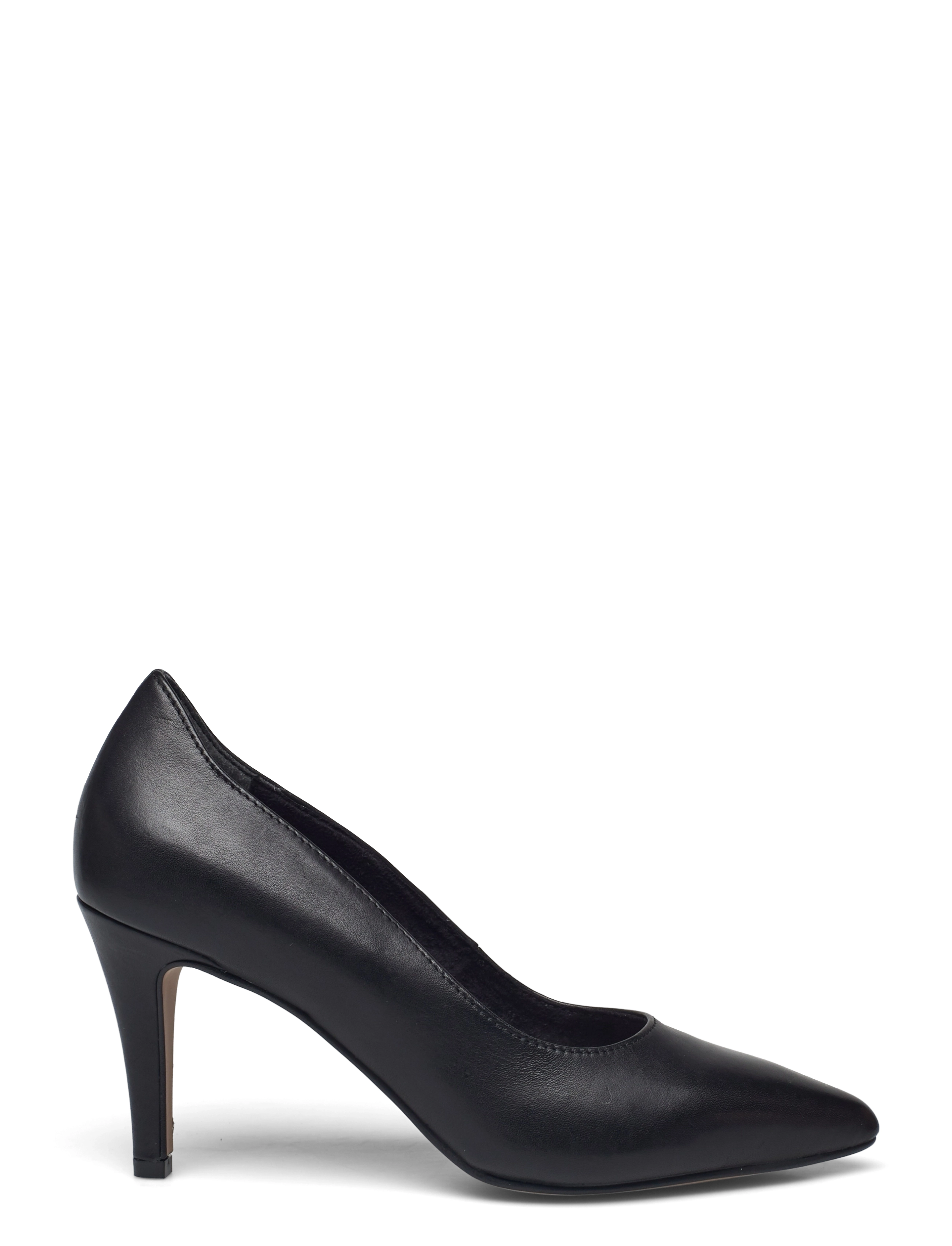 Tamaris - Woms Court Shoe - black leather - 1