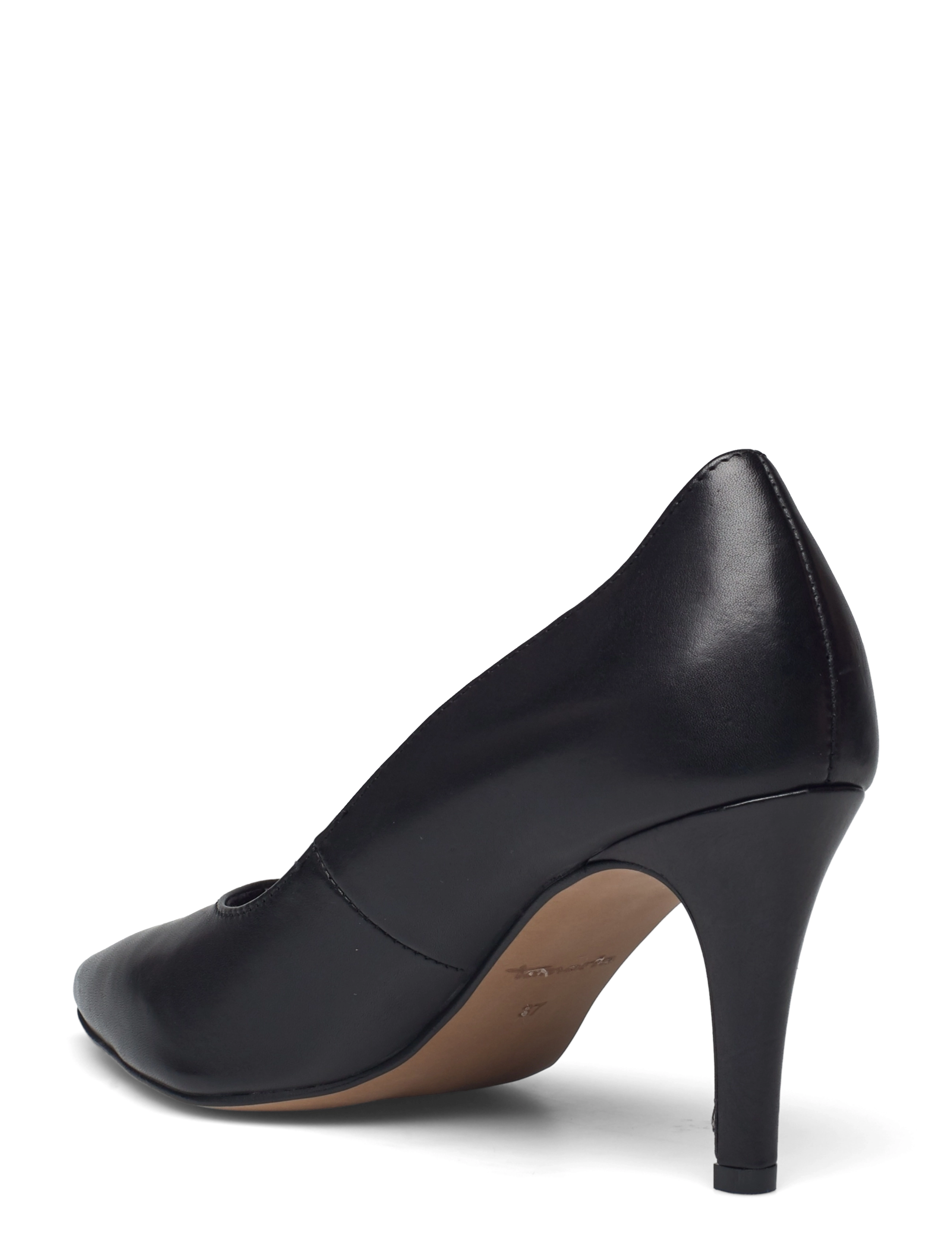 Tamaris - Woms Court Shoe - black leather - 2