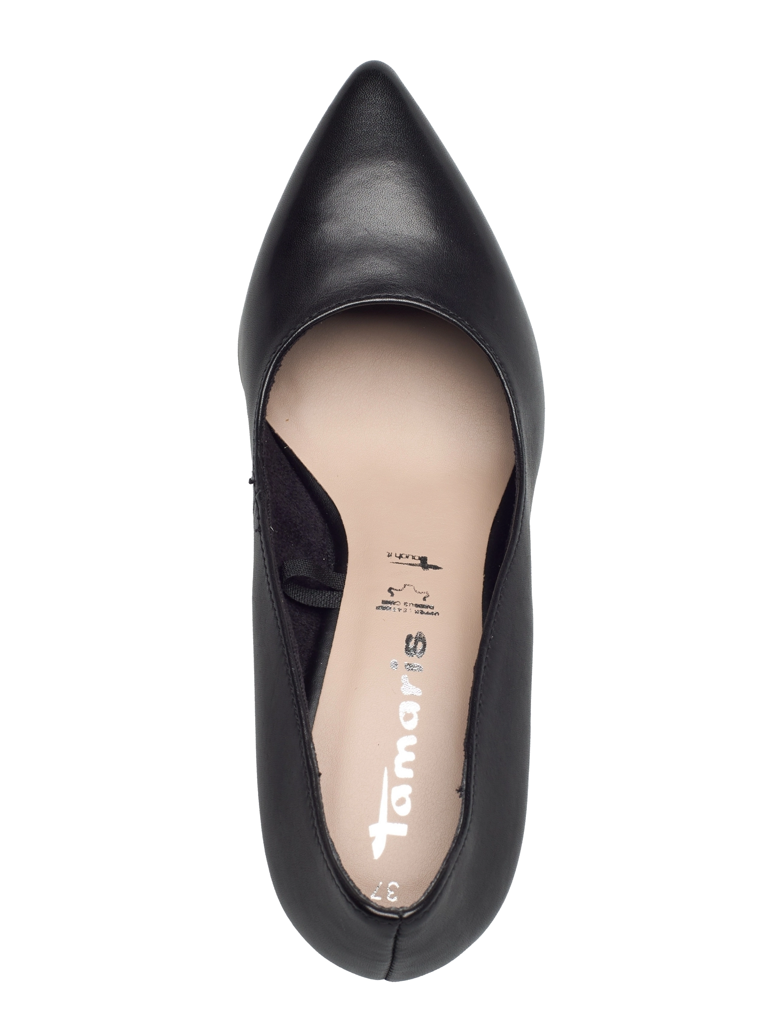Tamaris - Woms Court Shoe - black leather - 3