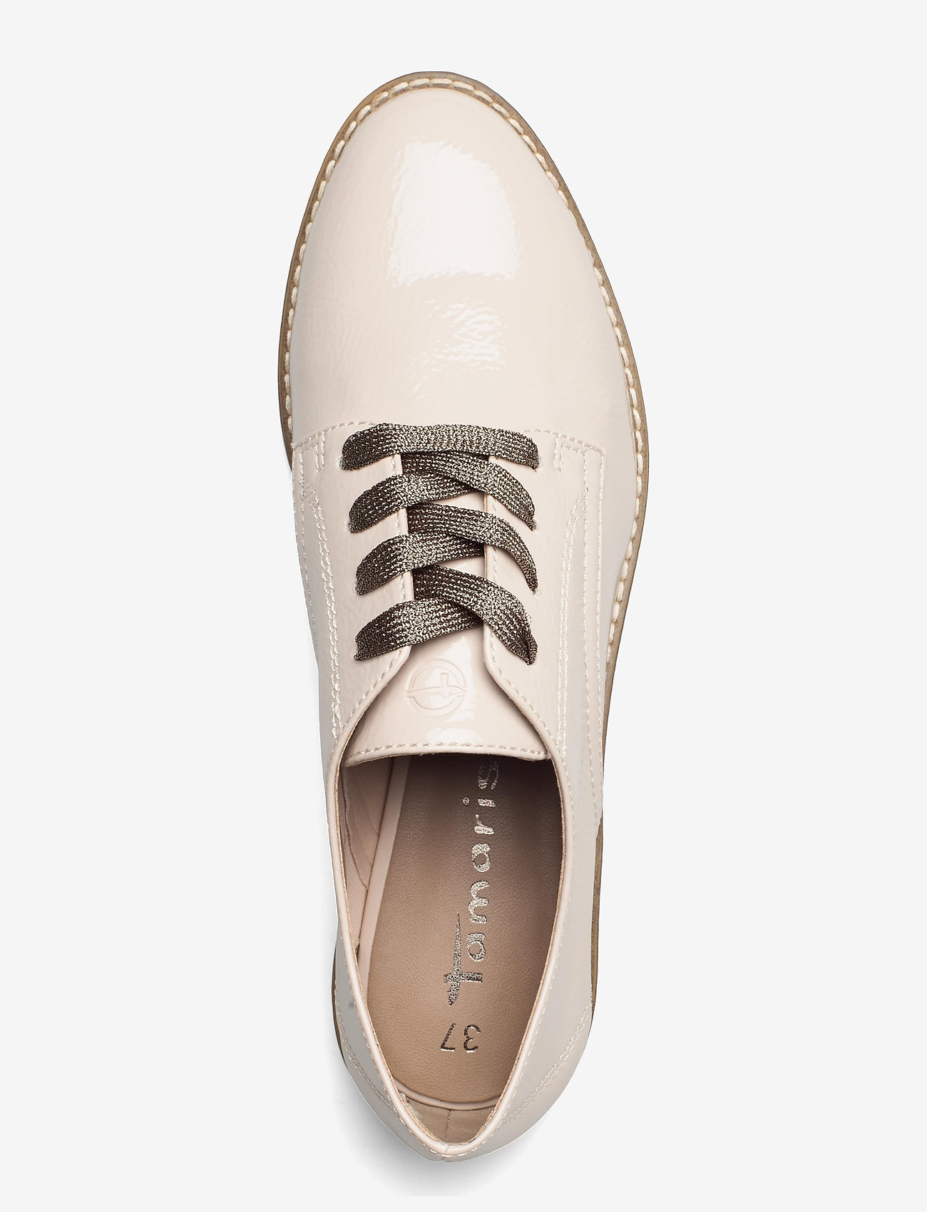 Tamaris - Woms Lace-up - cream patent - 3