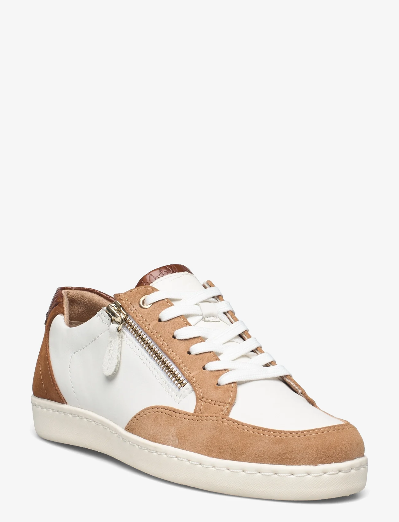 Tamaris - Woms Lace-up - low top sneakers - wht/almond com - 0