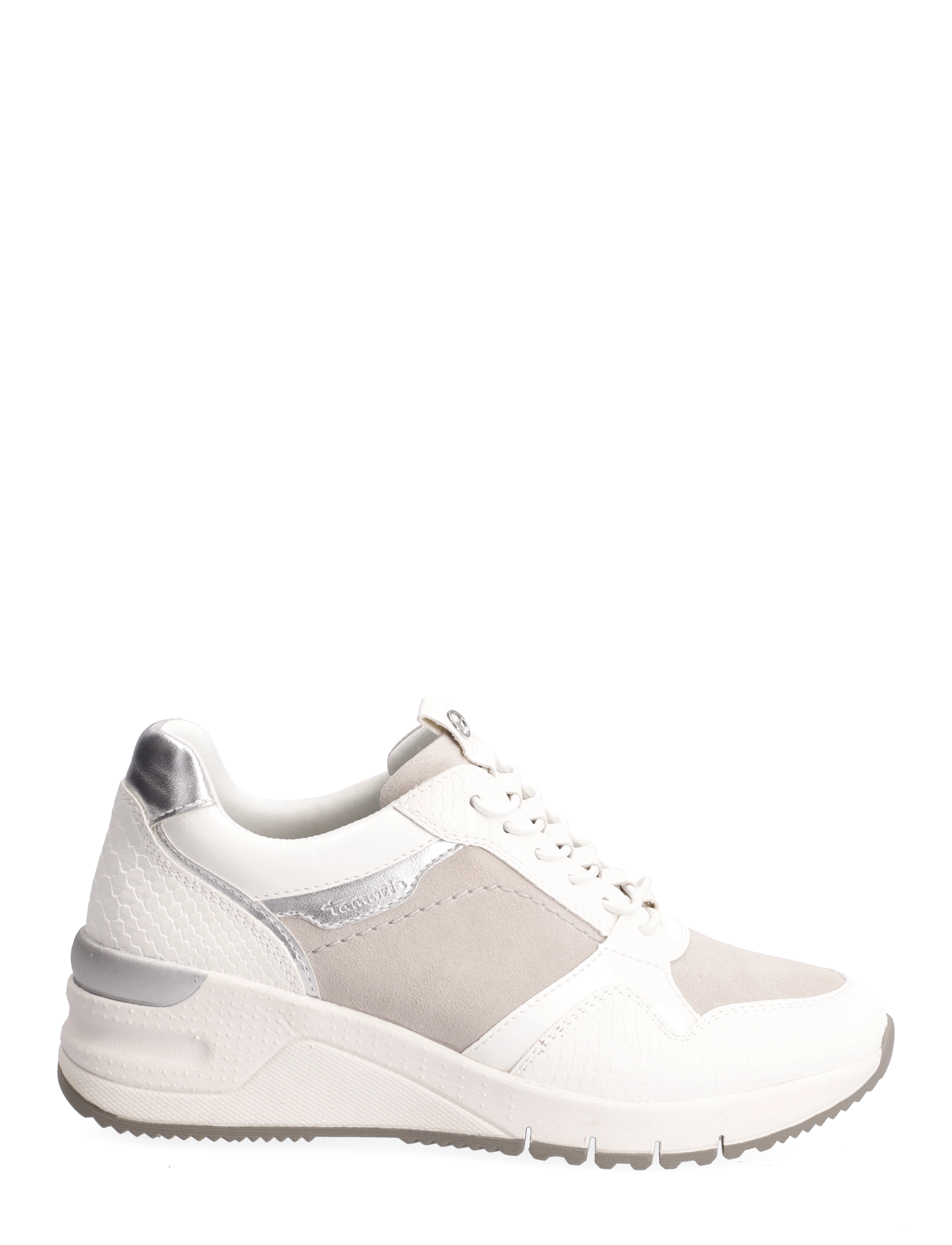 Tamaris - Woms Lace-up - wht/l.grey com - 1