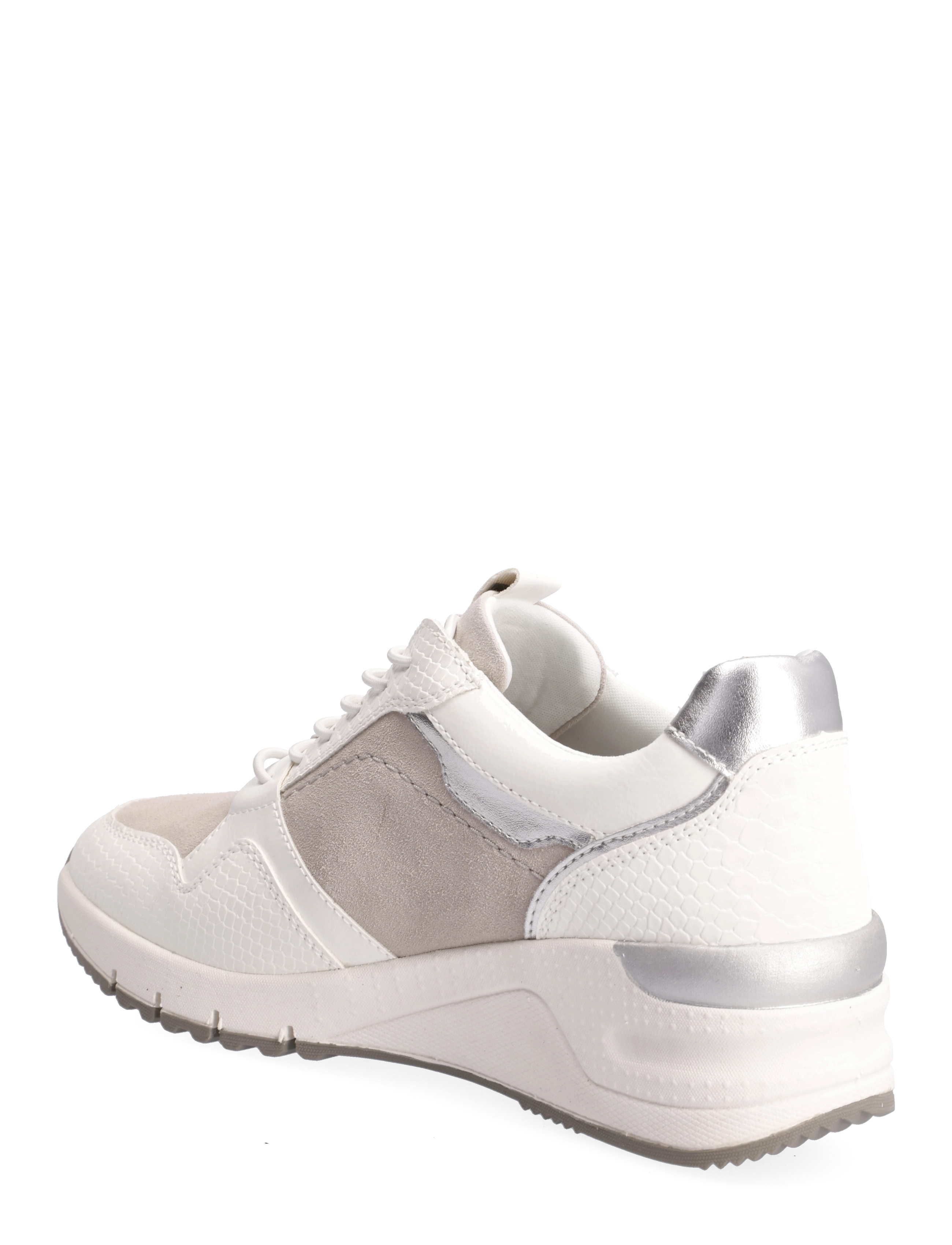 Tamaris - Woms Lace-up - wht/l.grey com - 2