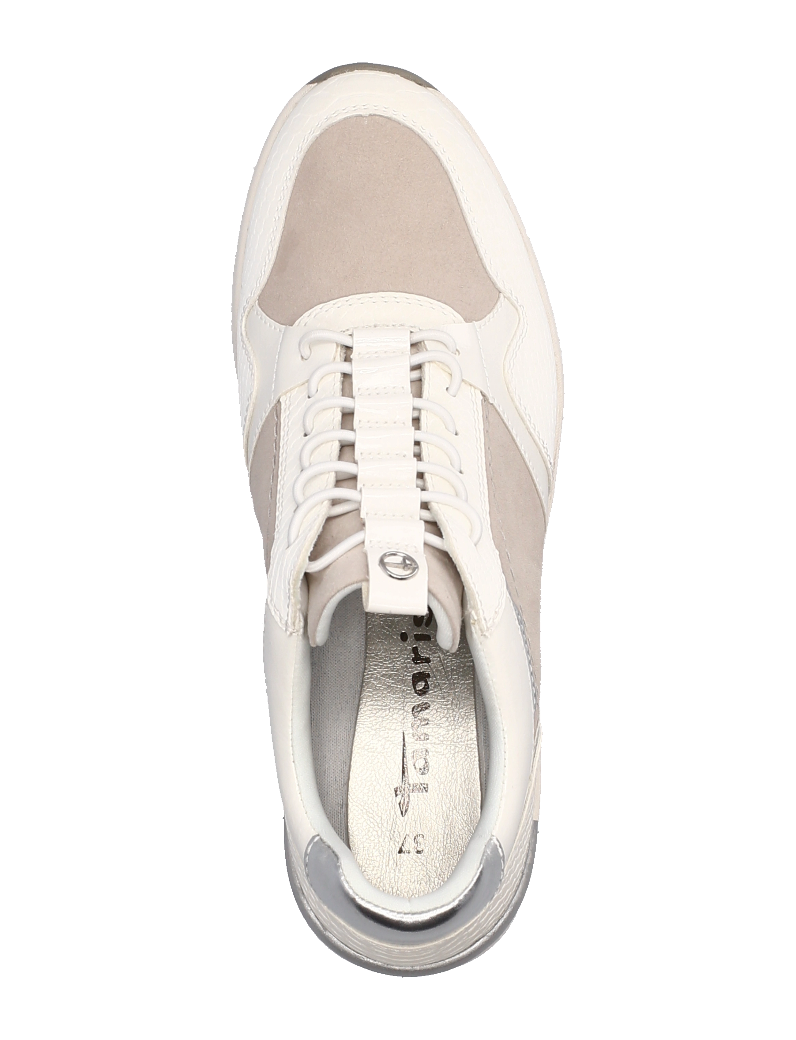 Tamaris - Woms Lace-up - wht/l.grey com - 3